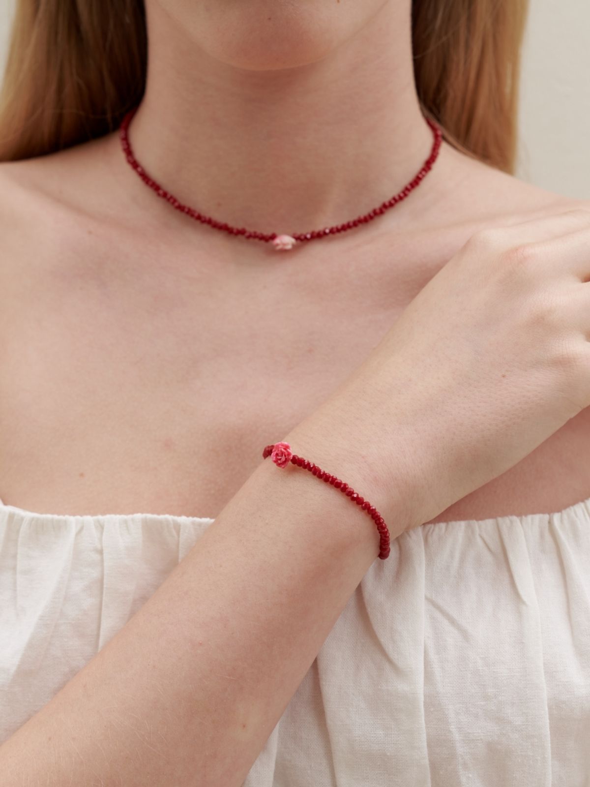 러브미몬스터(LOVE ME MONSTER) 1 Rose Crystal Bracelet