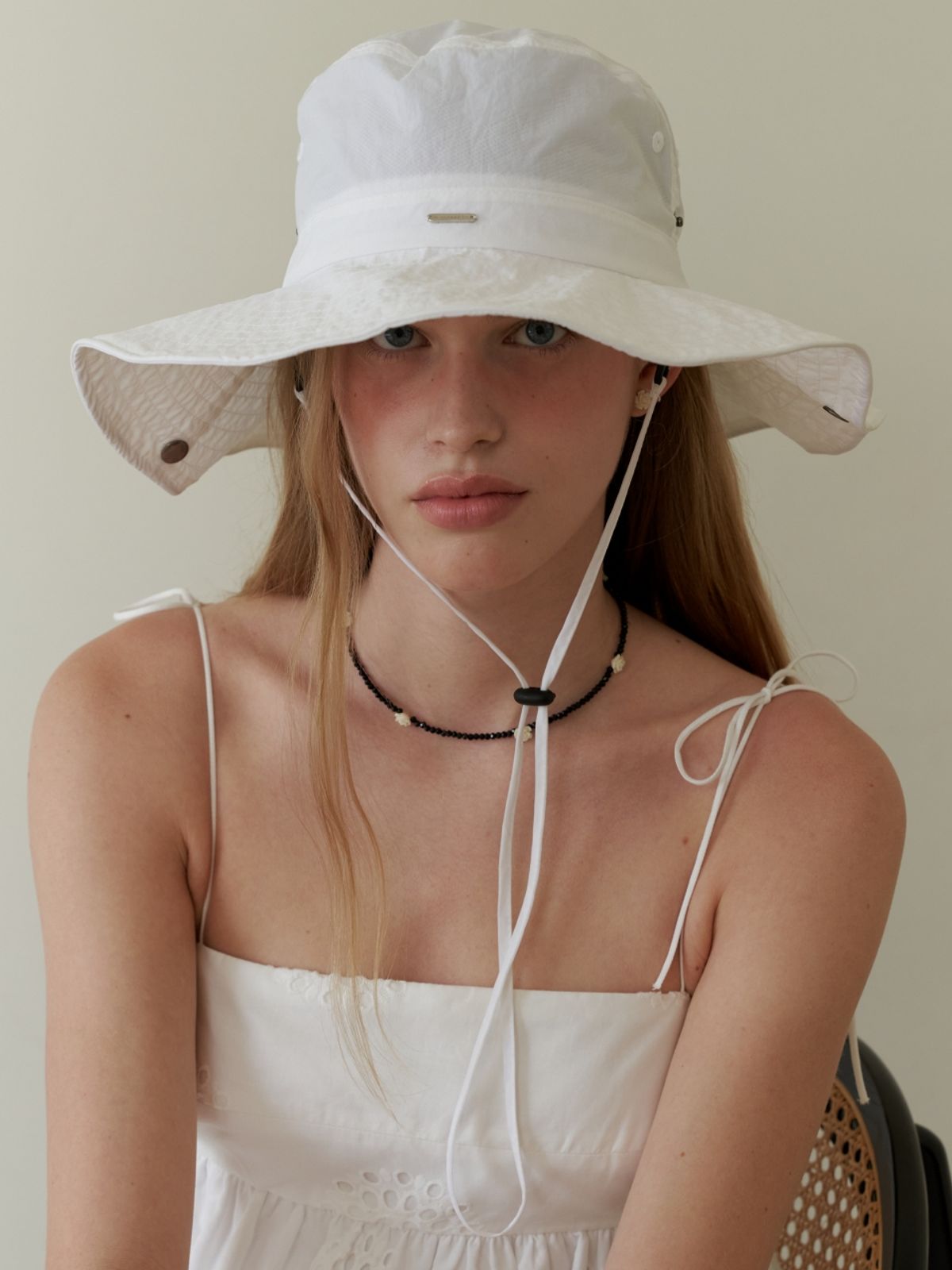러브미몬스터(LOVE ME MONSTER) Ocean Bucket Hat_White