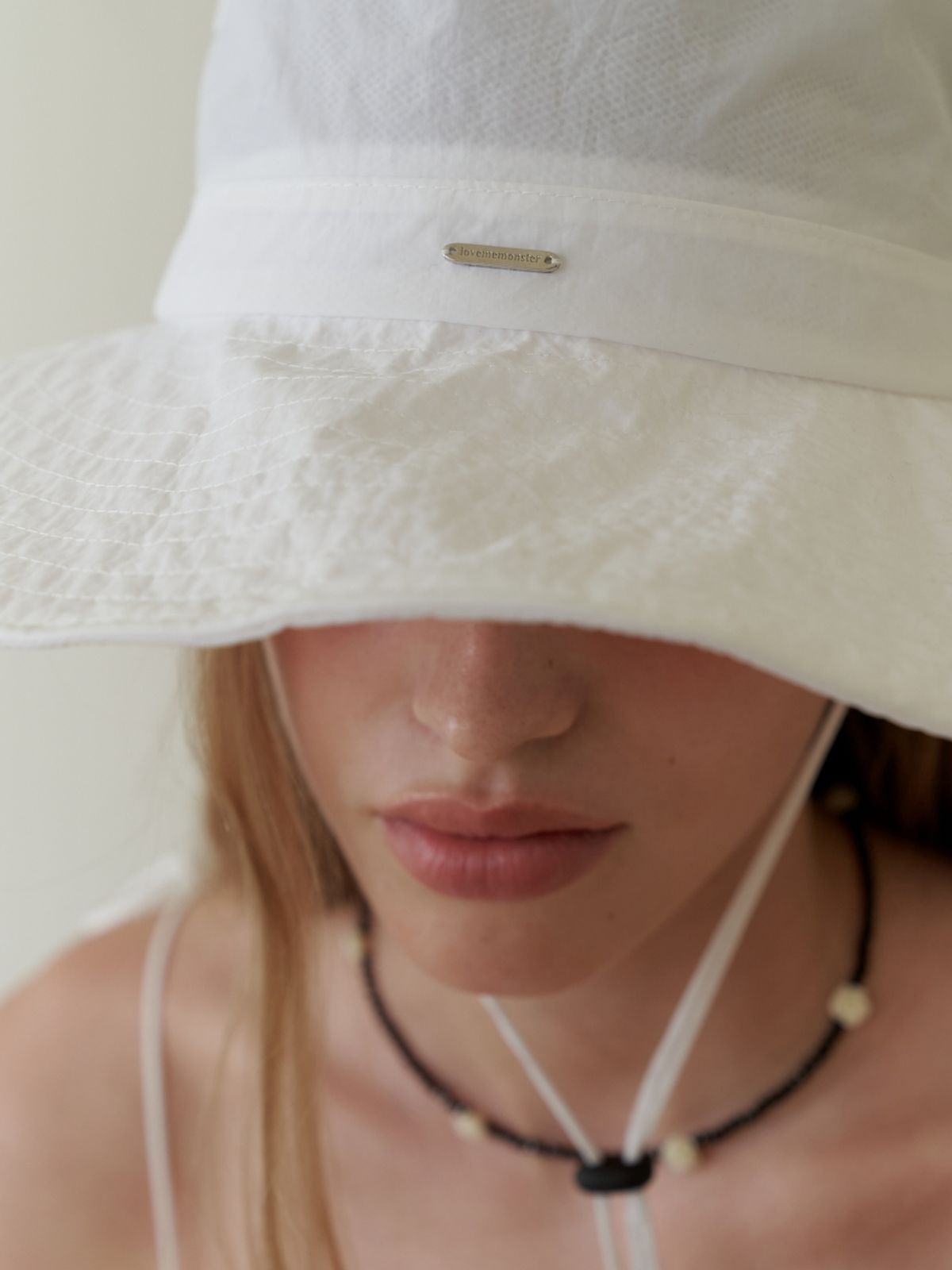 러브미몬스터(LOVE ME MONSTER) Ocean Bucket Hat_White