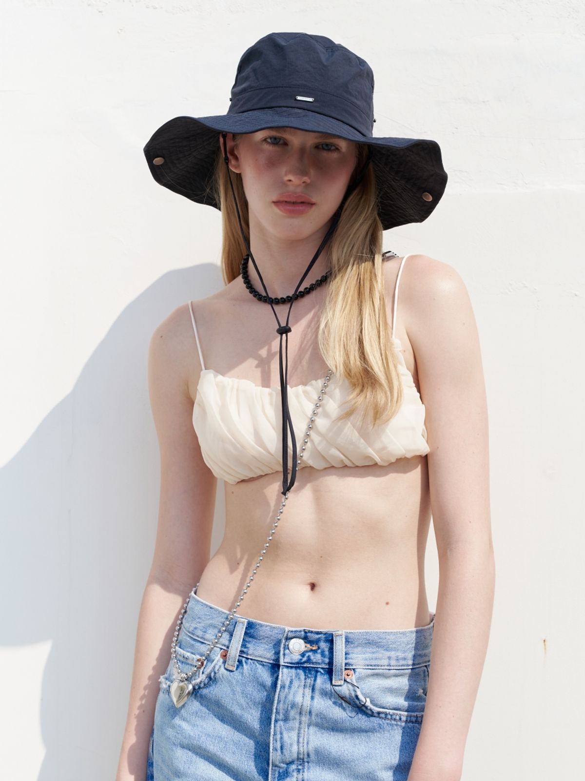 러브미몬스터(LOVE ME MONSTER) Ocean Bucket Hat_Black