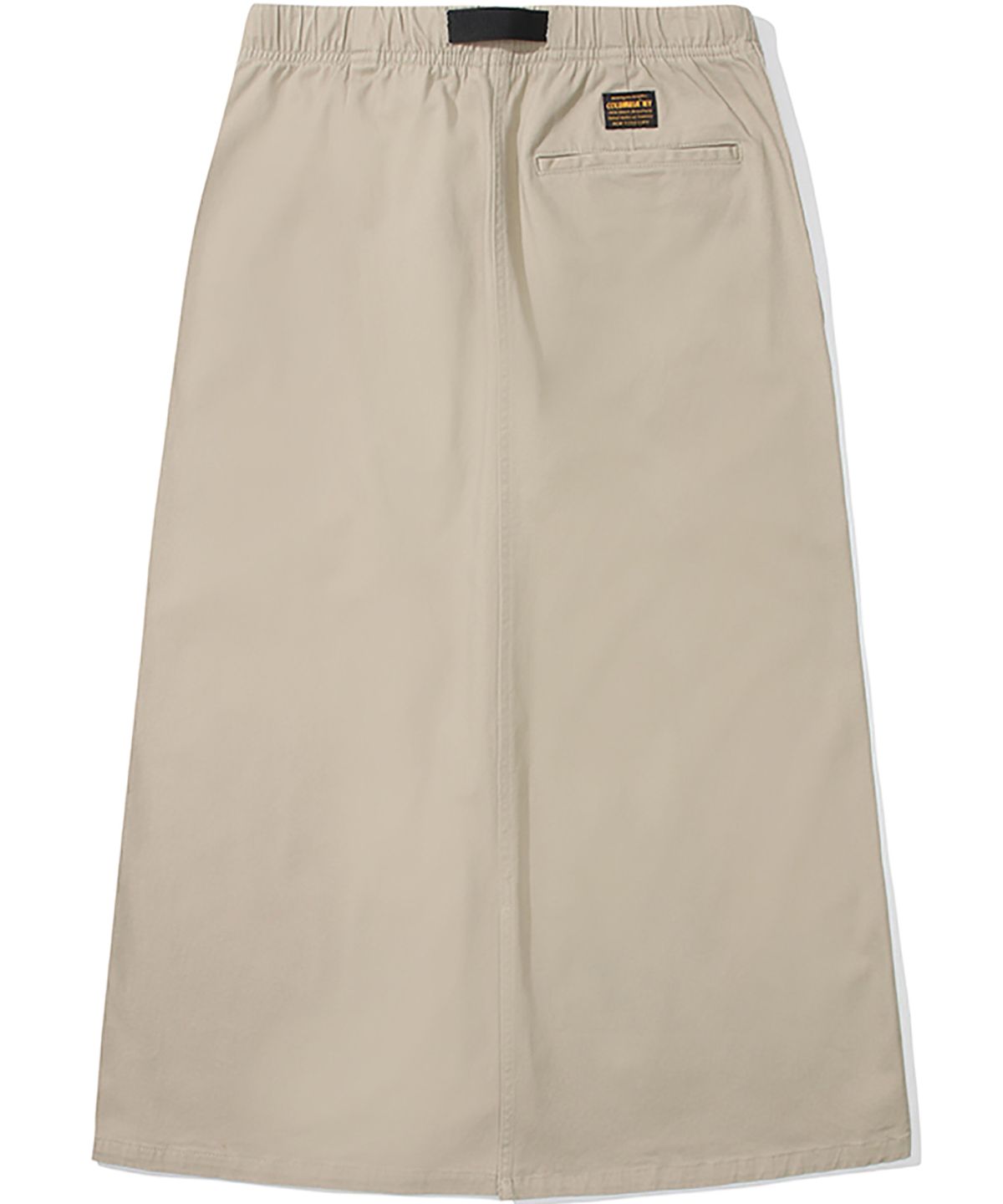 컬럼비아 유니버시티(COLUMBIA UNIVERSITY) M-LABEL BELTED PEACH COTTON LONG SKIRT 헤리티지베이지