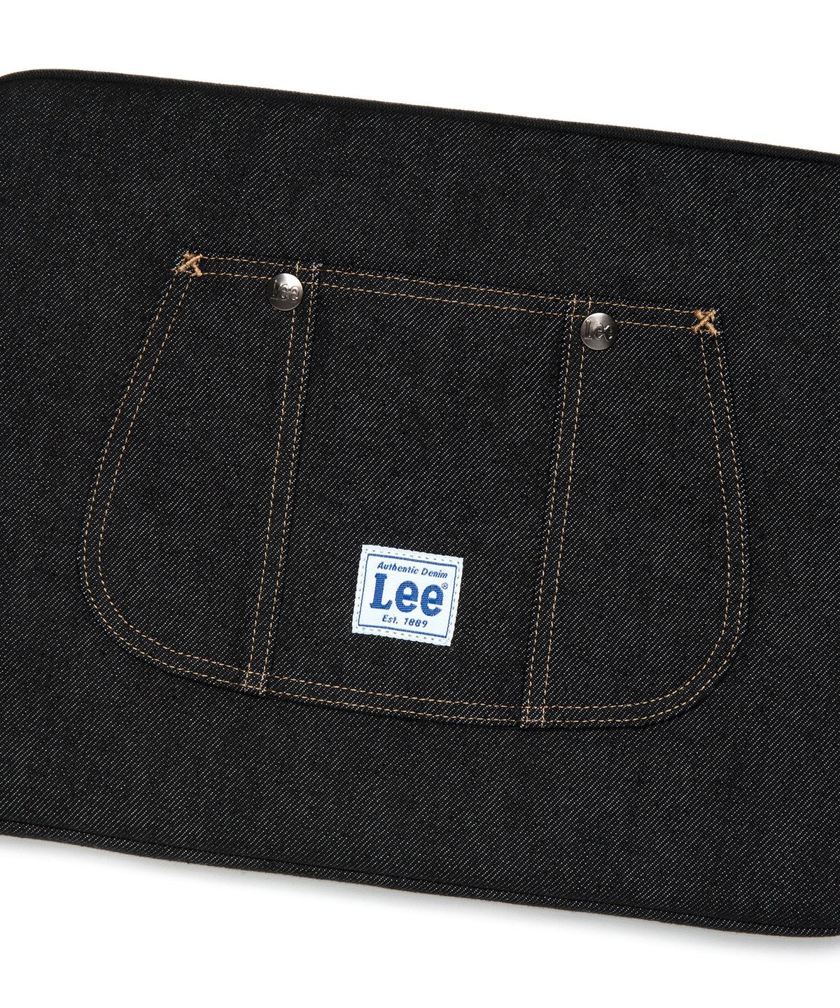 리(LEE) 빈티지 로고 랩탑 파우치 블랙