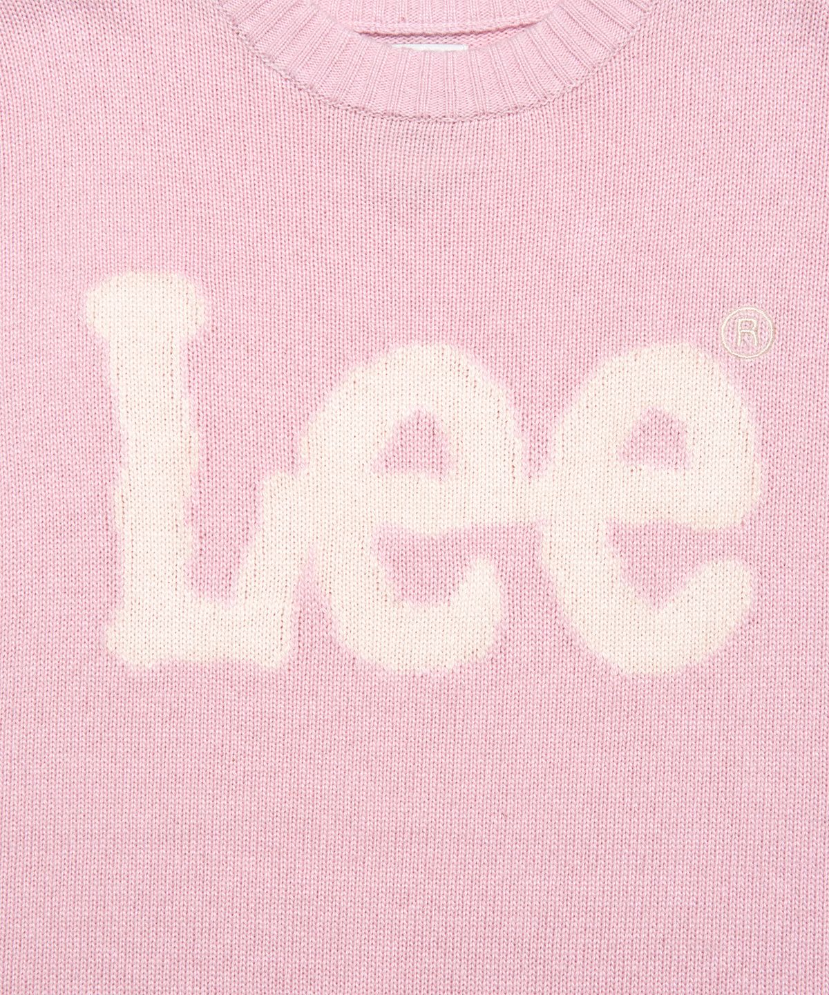 리(LEE) 빅 트위치 로고 니트 핑크