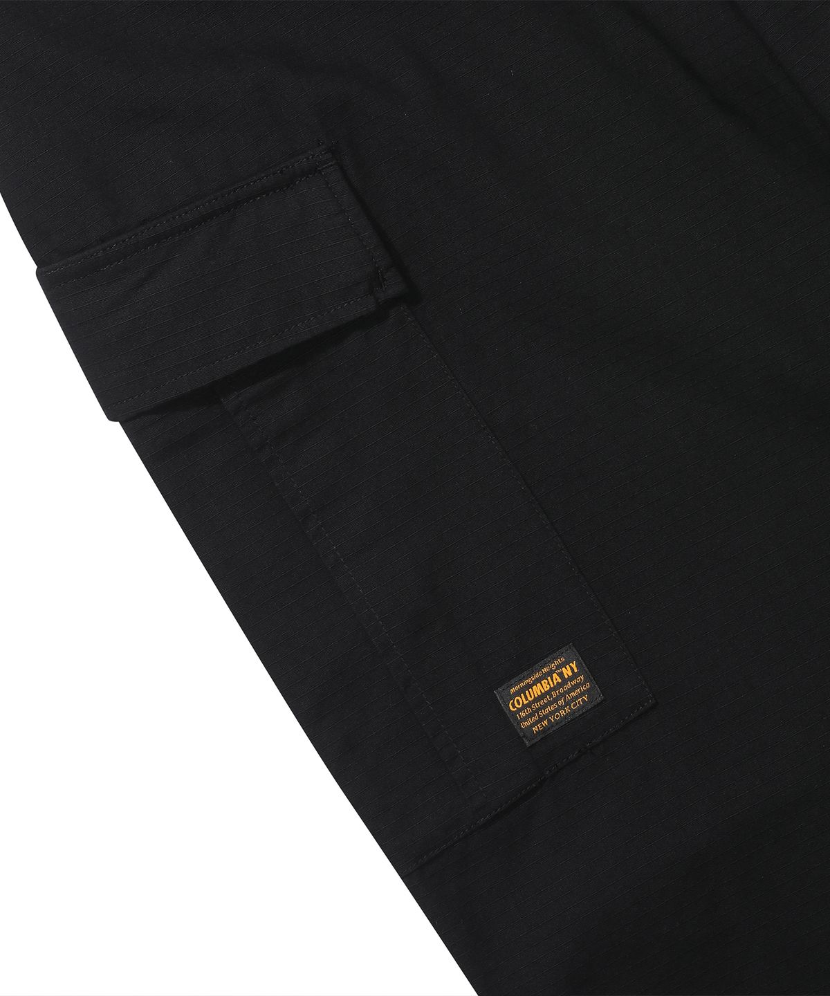 컬럼비아 유니버시티(COLUMBIA UNIVERSITY) M-LABEL LOOSE-FIT RIBSTOP POCKET PANTS 블랙
