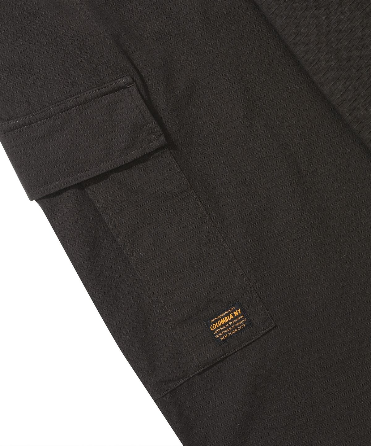 컬럼비아 유니버시티(COLUMBIA UNIVERSITY) M-LABEL LOOSE-FIT RIBSTOP POCKET PANTS 블랙오닉스