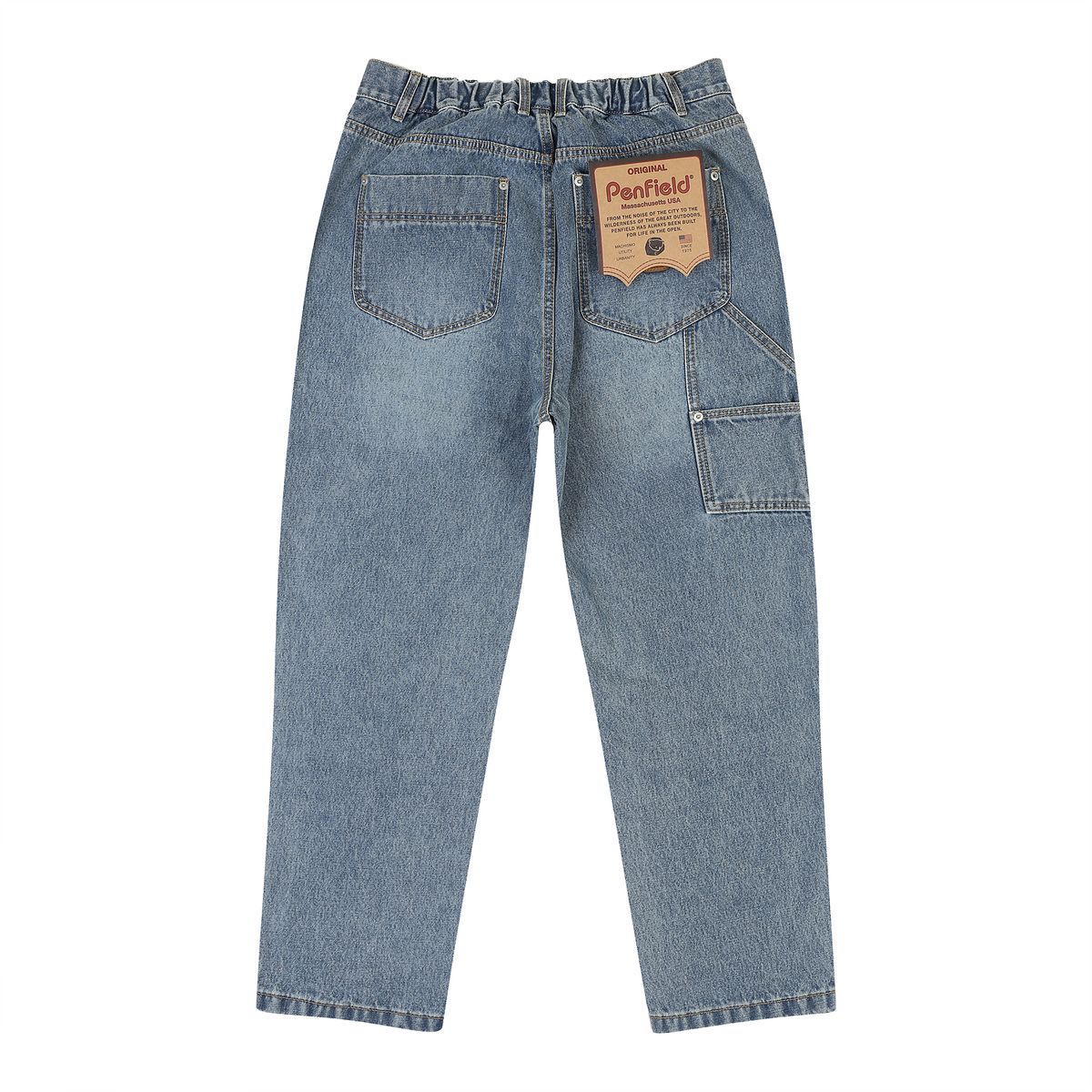 펜필드(PENFIELD) FADED DOUBLE KNEE JEAN SKY BLUE_FQ1WP55U