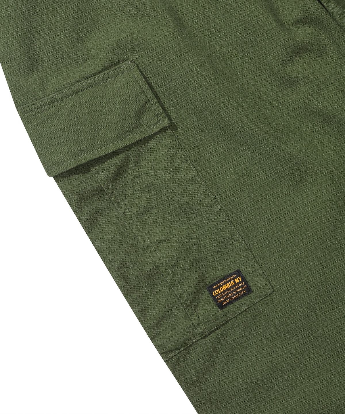 컬럼비아 유니버시티(COLUMBIA UNIVERSITY) M-LABEL LOOSE-FIT RIBSTOP POCKET PANTS 헌터카키