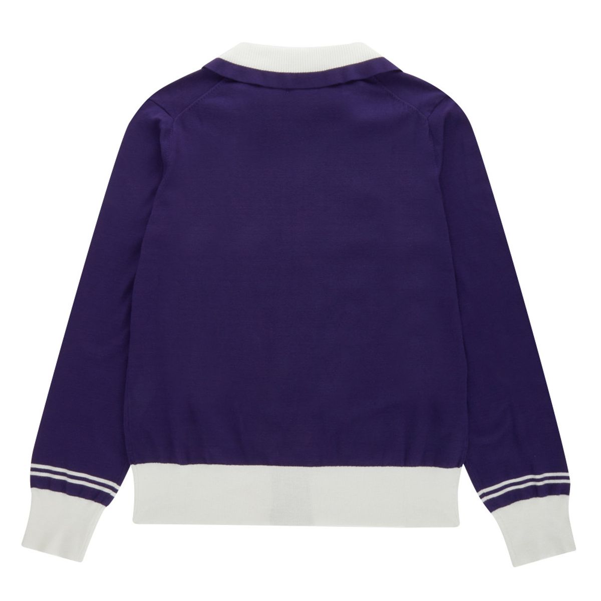 피아이지씨(PIGC) 여성 카라 배색 짚업 가디건 퍼플 (LFC530283)