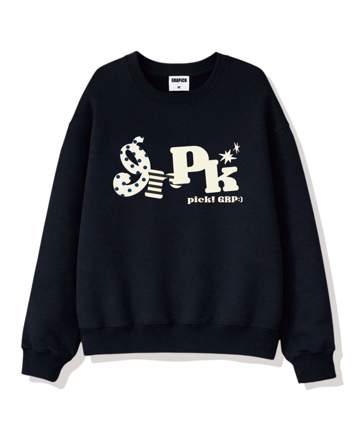 그라픽(GRAPICK) 픽키도트 오버핏 맨투맨 티셔츠 6 Color [GRPM_6002]