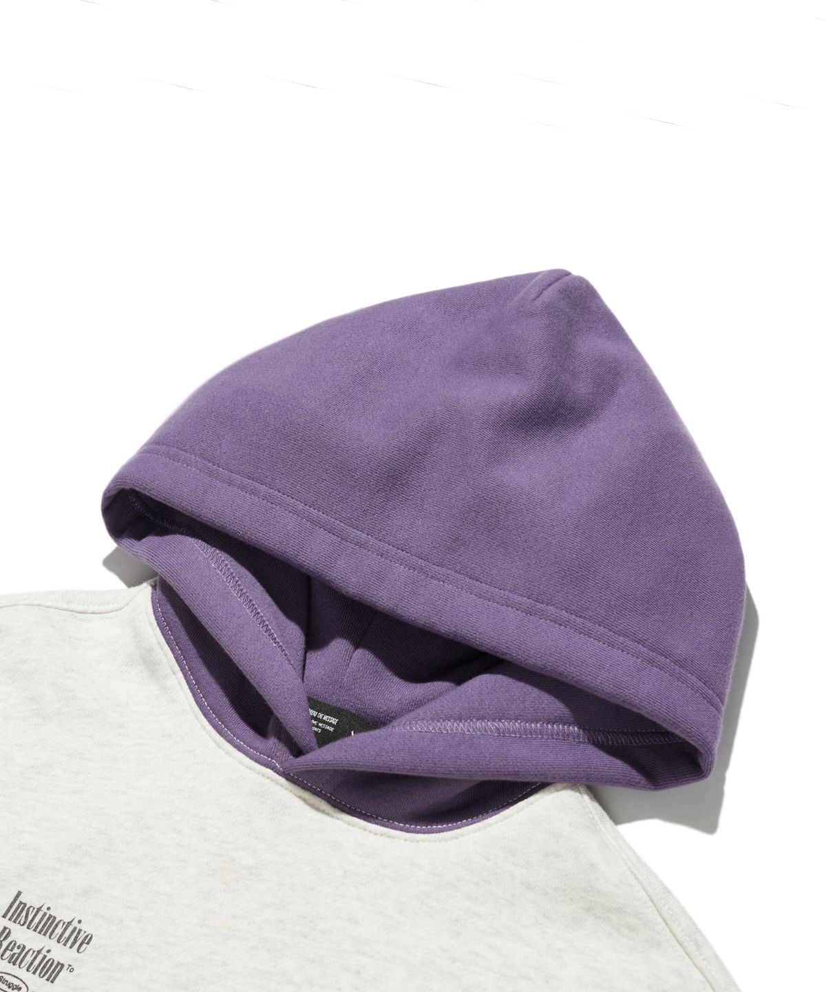 브라운브레스 키즈(BROWNBREATH KIDS) KIDS 2TONE HOODIE - PURPLE