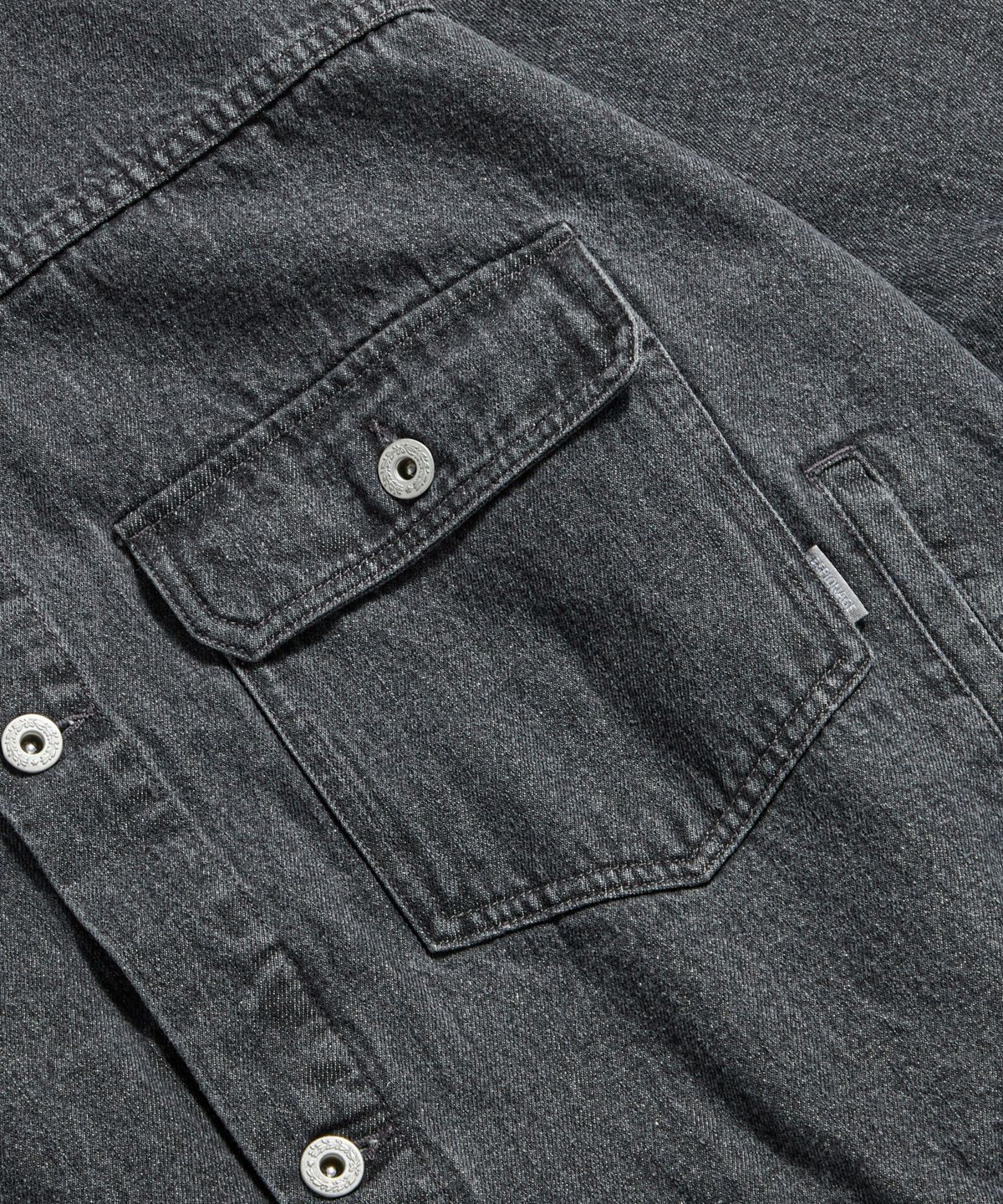 에스피오나지(ESPIONAGE) Relaxed Denim Jacket Washed Black