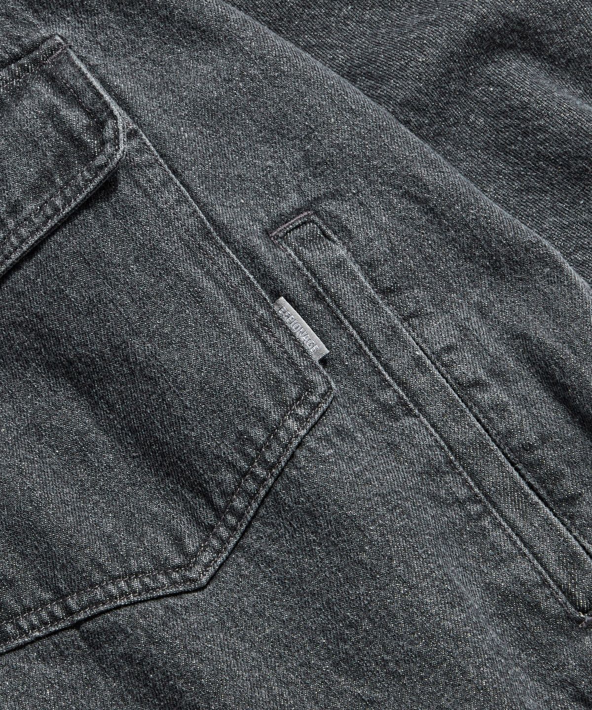 에스피오나지(ESPIONAGE) Relaxed Denim Jacket Washed Black