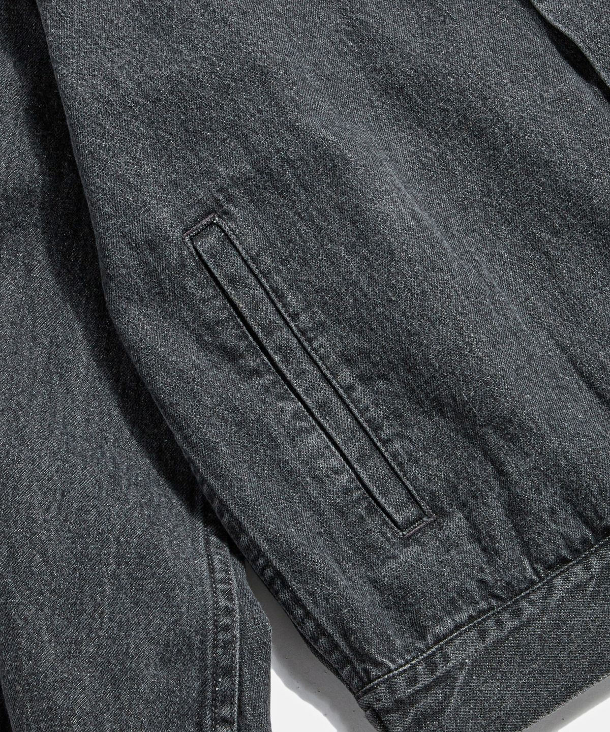 에스피오나지(ESPIONAGE) Relaxed Denim Jacket Washed Black