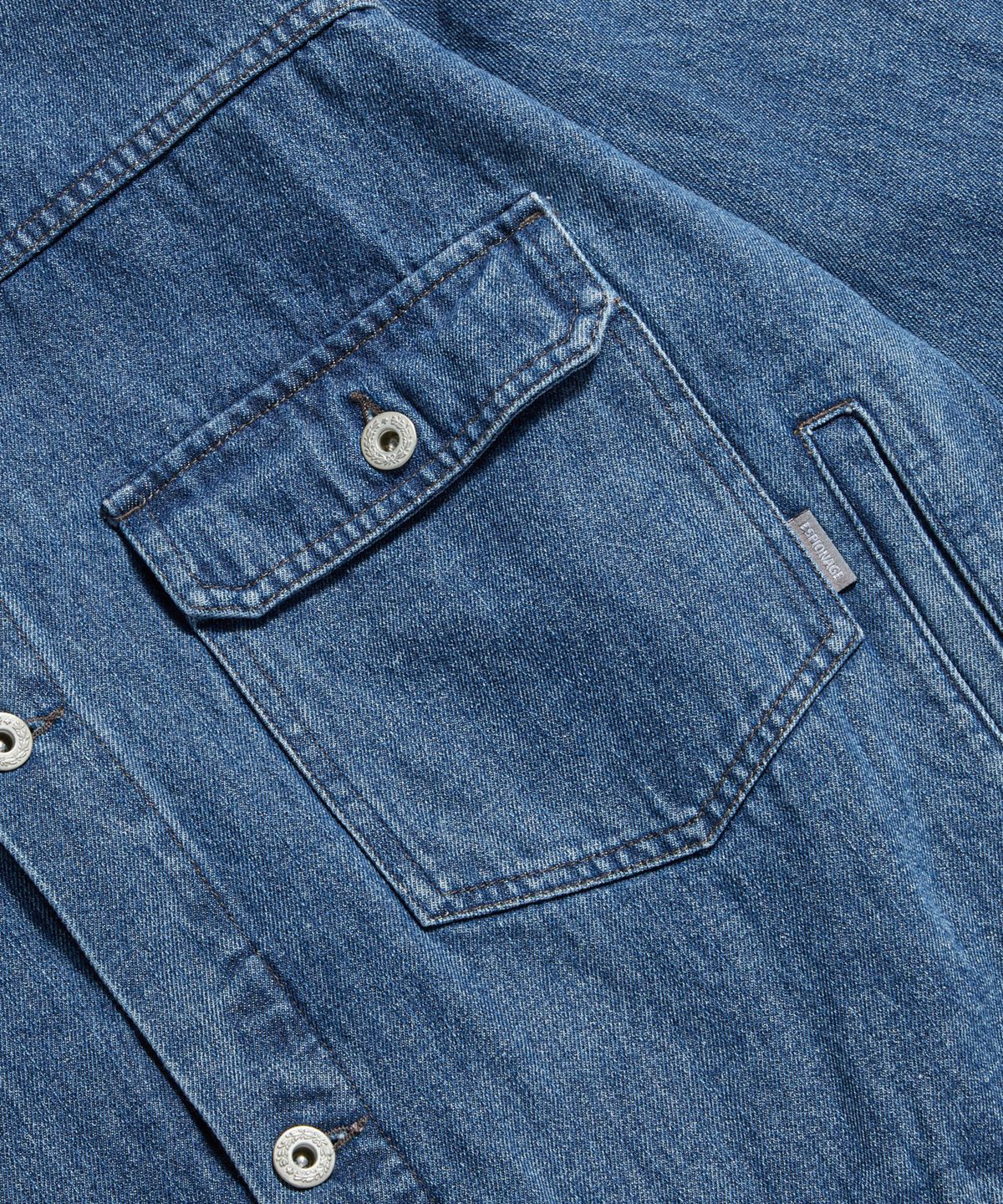 에스피오나지(ESPIONAGE) Relaxed Denim Jacket Washed Indigo