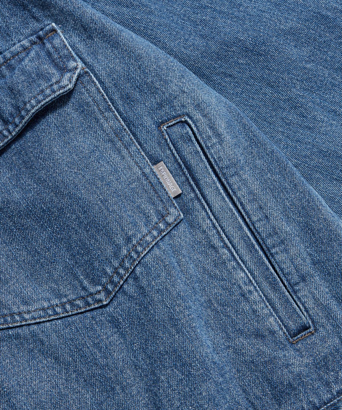 에스피오나지(ESPIONAGE) Relaxed Denim Jacket Washed Indigo