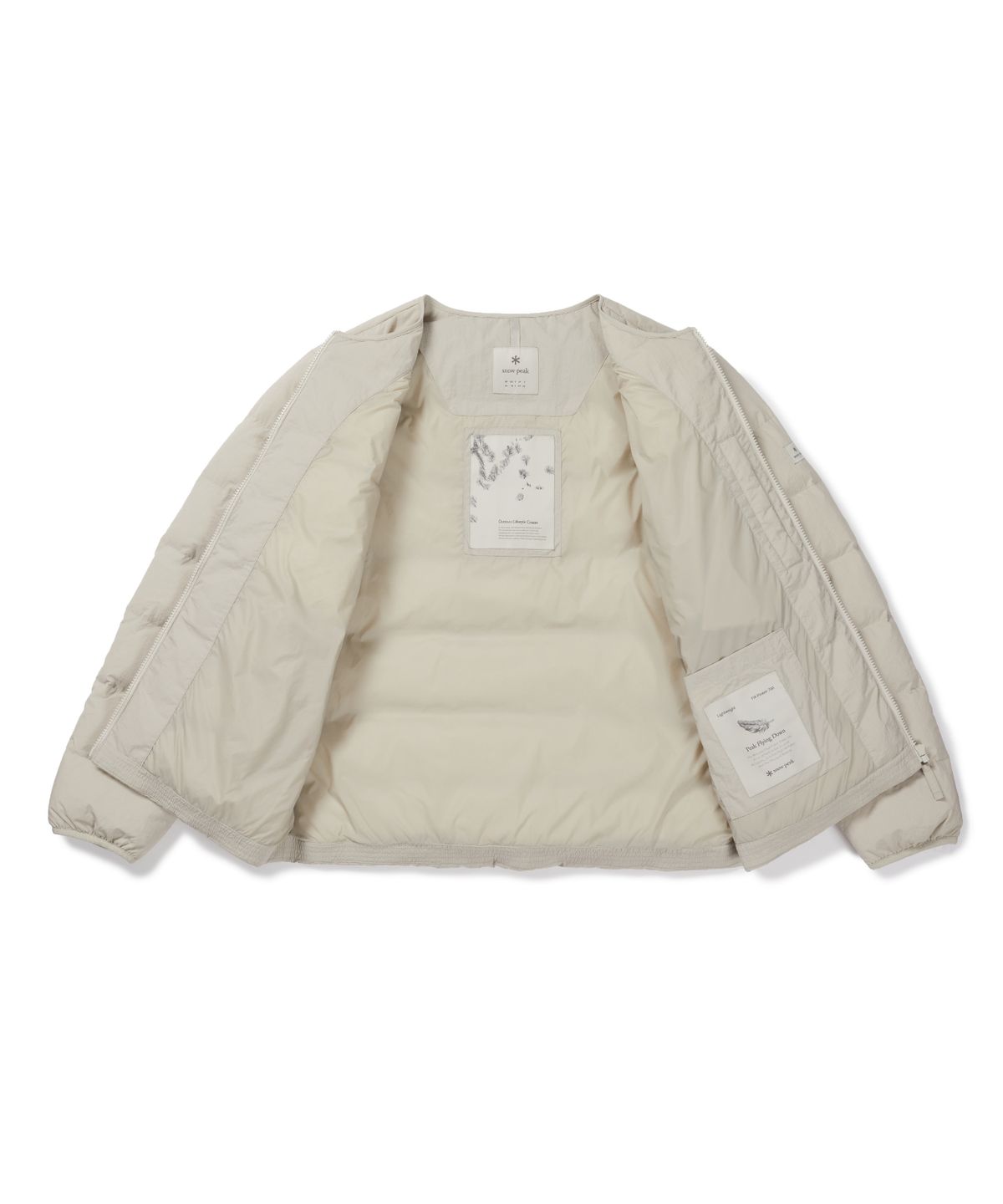스노우피크 어패럴(SNOWPEAK APPAREL) 랜드 경량 다운 자켓 (S26WMGDJ60) Light Beige