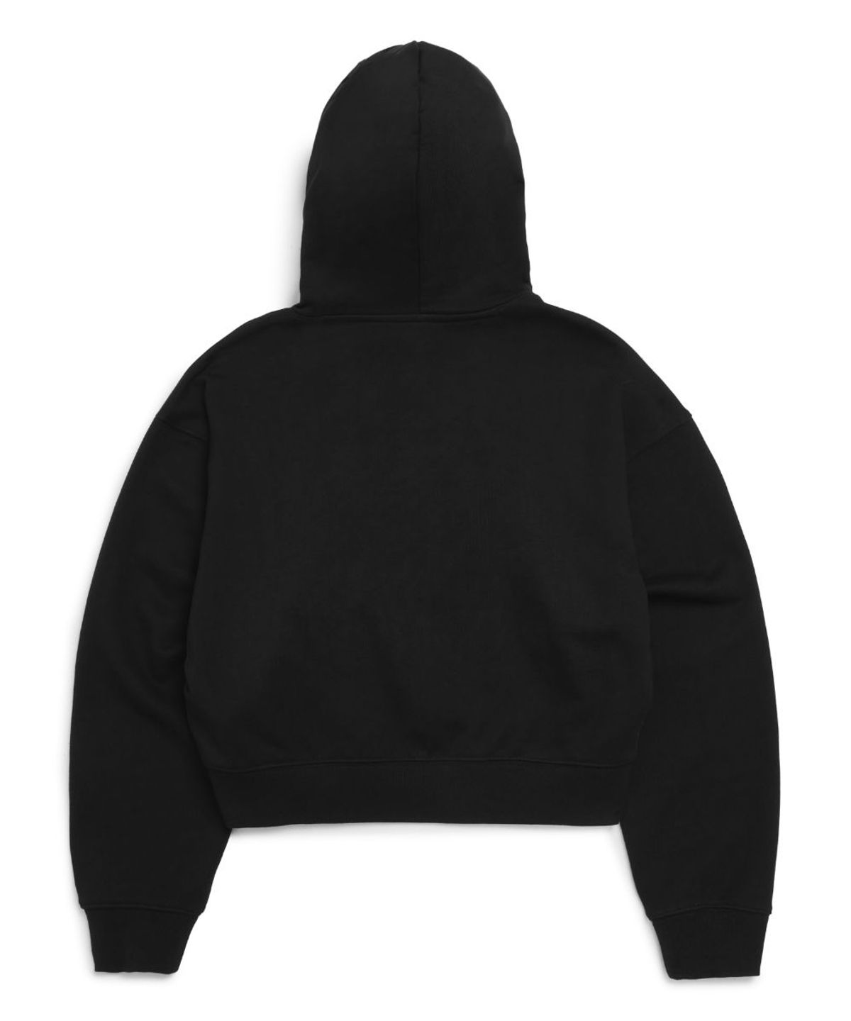 마크곤잘레스(MARK GONZALES) WOMENS SIGN LOGO OG CROPPED SWEAT HOODIE - BLACK