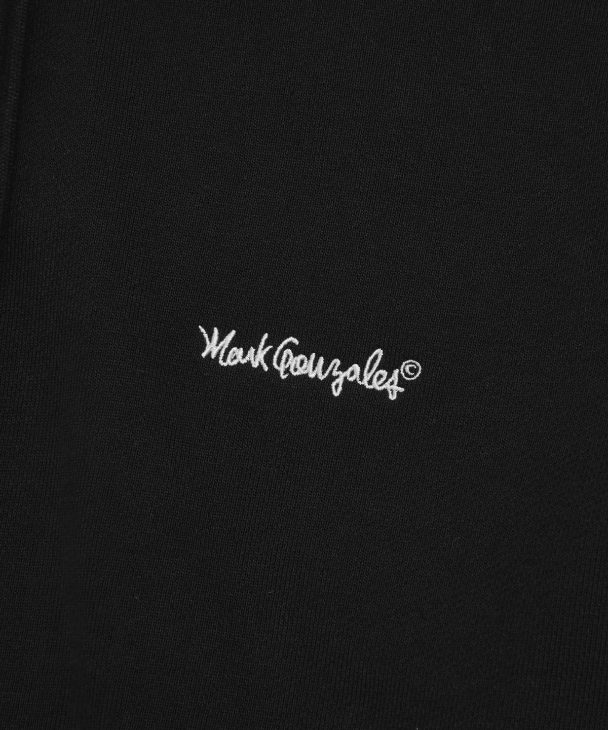 마크곤잘레스(MARK GONZALES) WOMENS SIGN LOGO OG CROPPED SWEAT HOODIE - BLACK