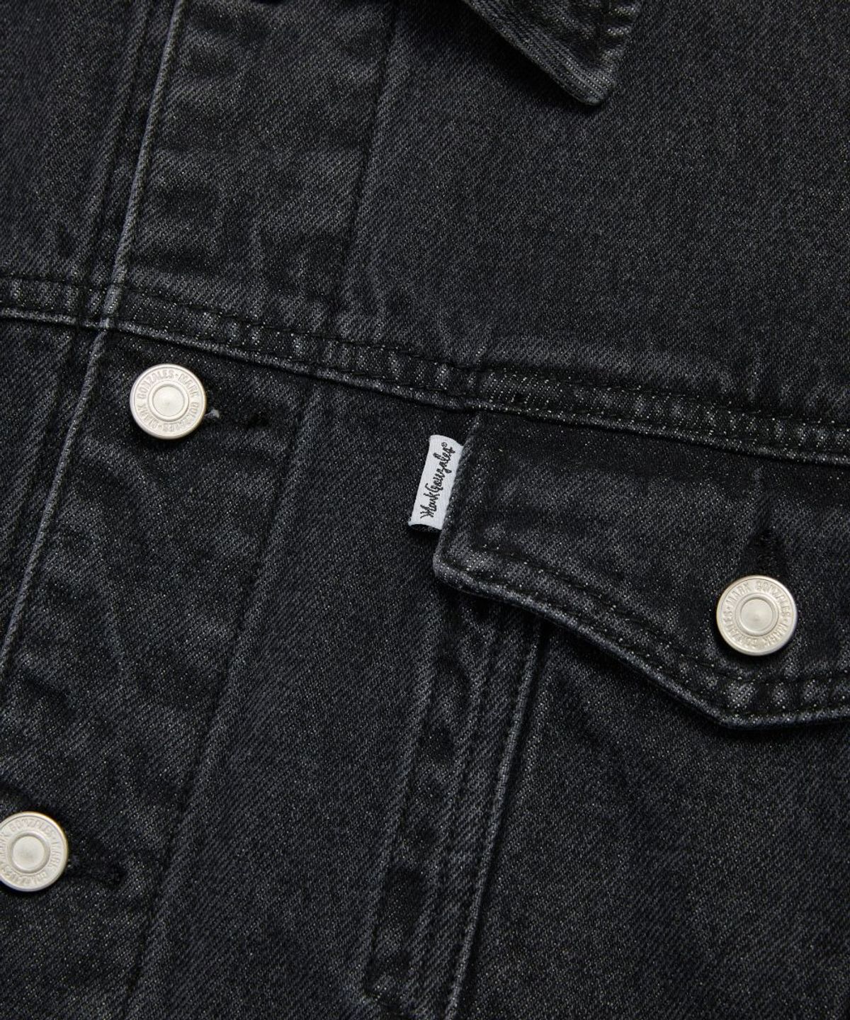 마크곤잘레스(MARK GONZALES) RELAXED DENIM TRUCKER JACKET - BLACK