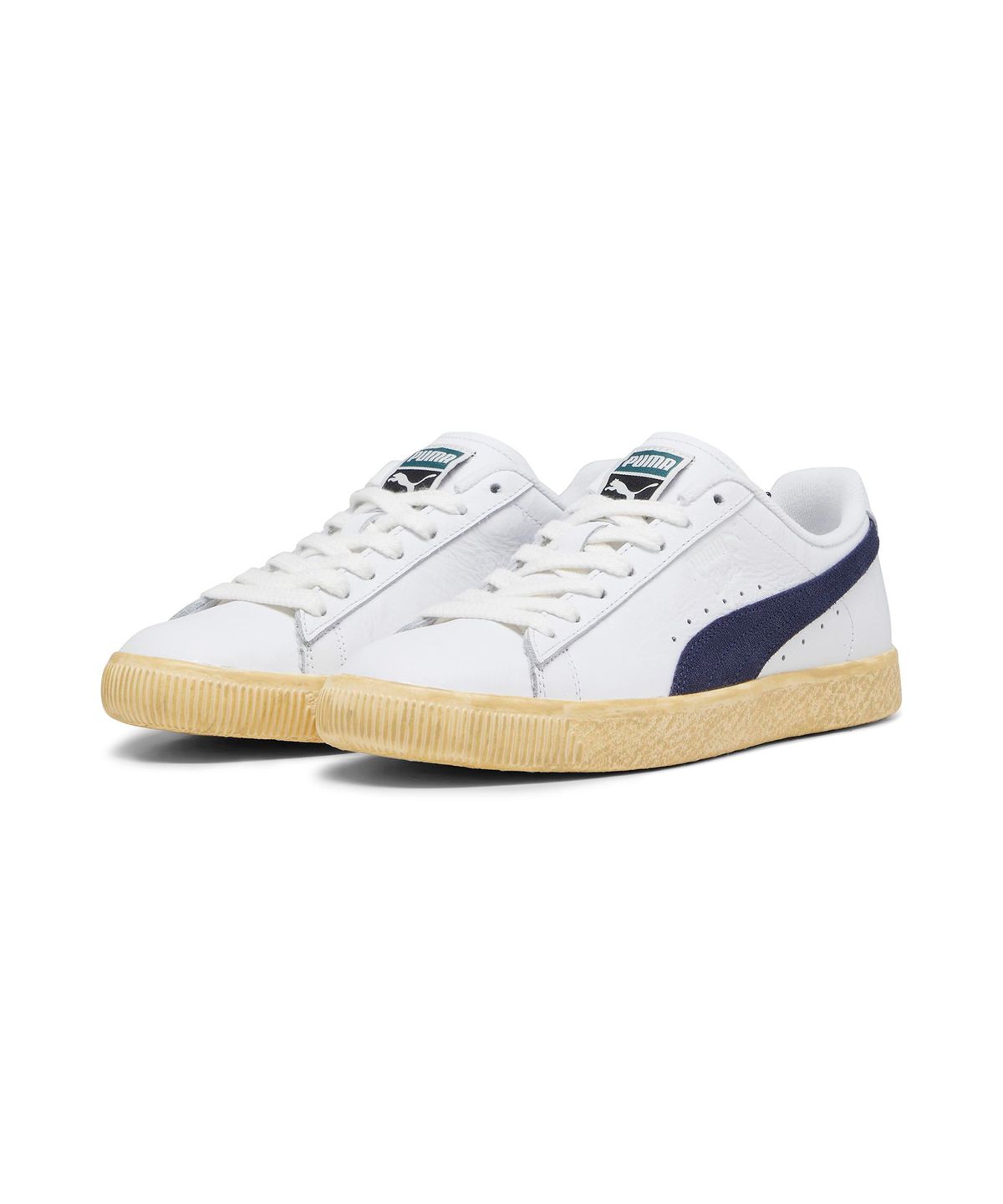 푸마(PUMA) 클라이드 빈티지 - 화이트:네이비 / 394687-01