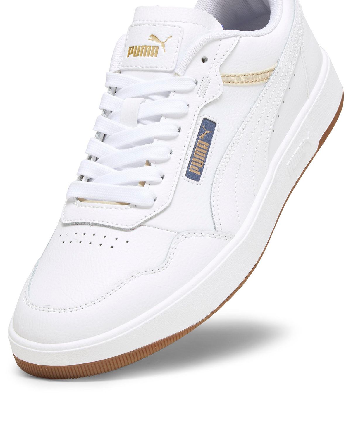 푸마(PUMA) 코트 울트라 - 화이트:화이트:골드 / 389368-11
