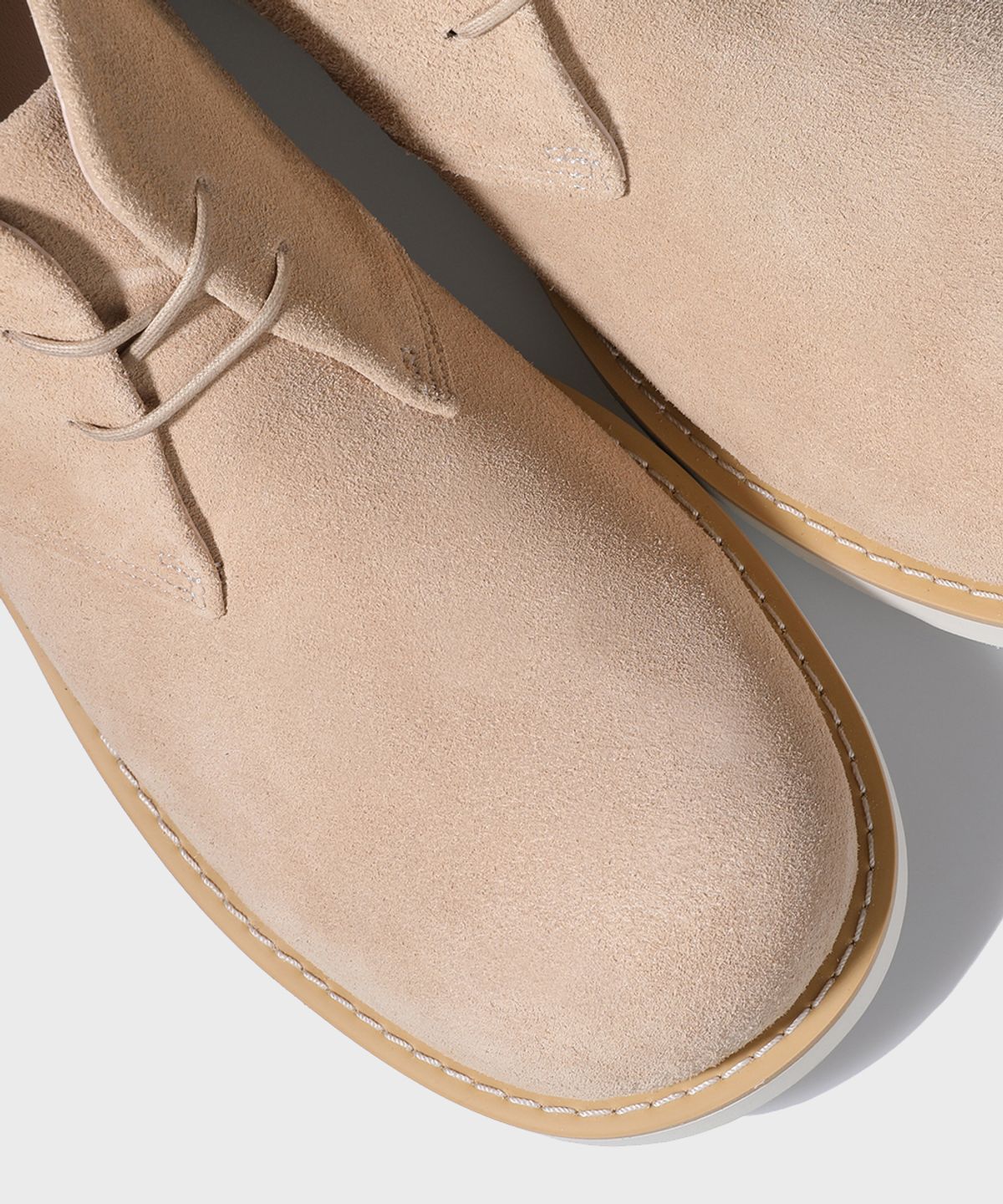 피렌체 아뜨리에(FIRENZE ATELIER) [SECOND.A] V2 Balloon Toe Suede Chukka Boots_2NDF4100BS