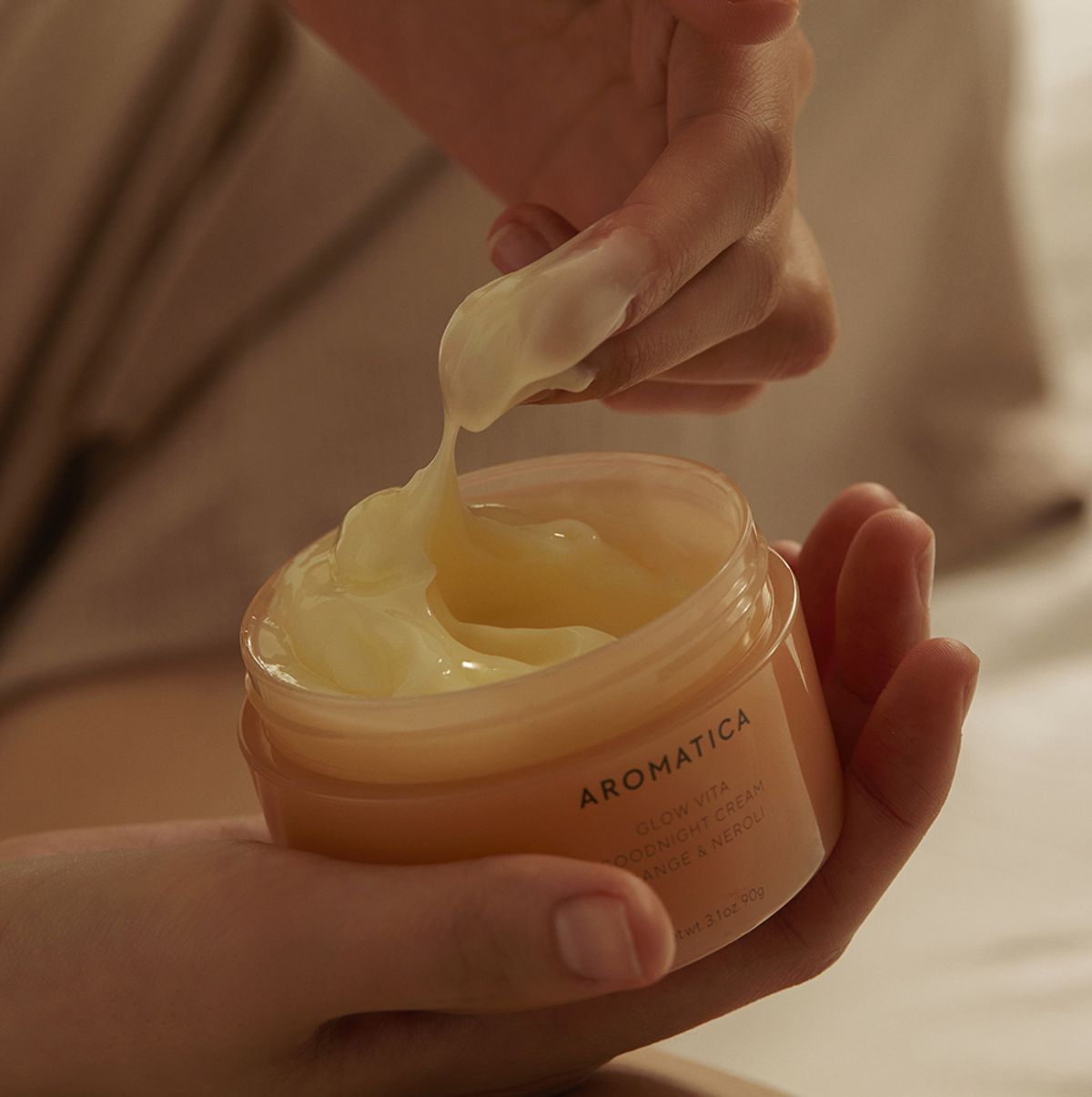 아로마티카(AROMATICA) (생기 충전) 글로우 비타 굿나잇 크림 오렌지 앤 네롤리 90G