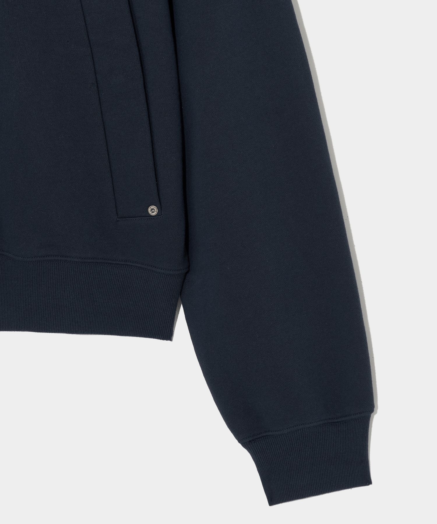 MUSINSA | SATUR Theo Cotton All Day Hooded Zip-up Classic Navy