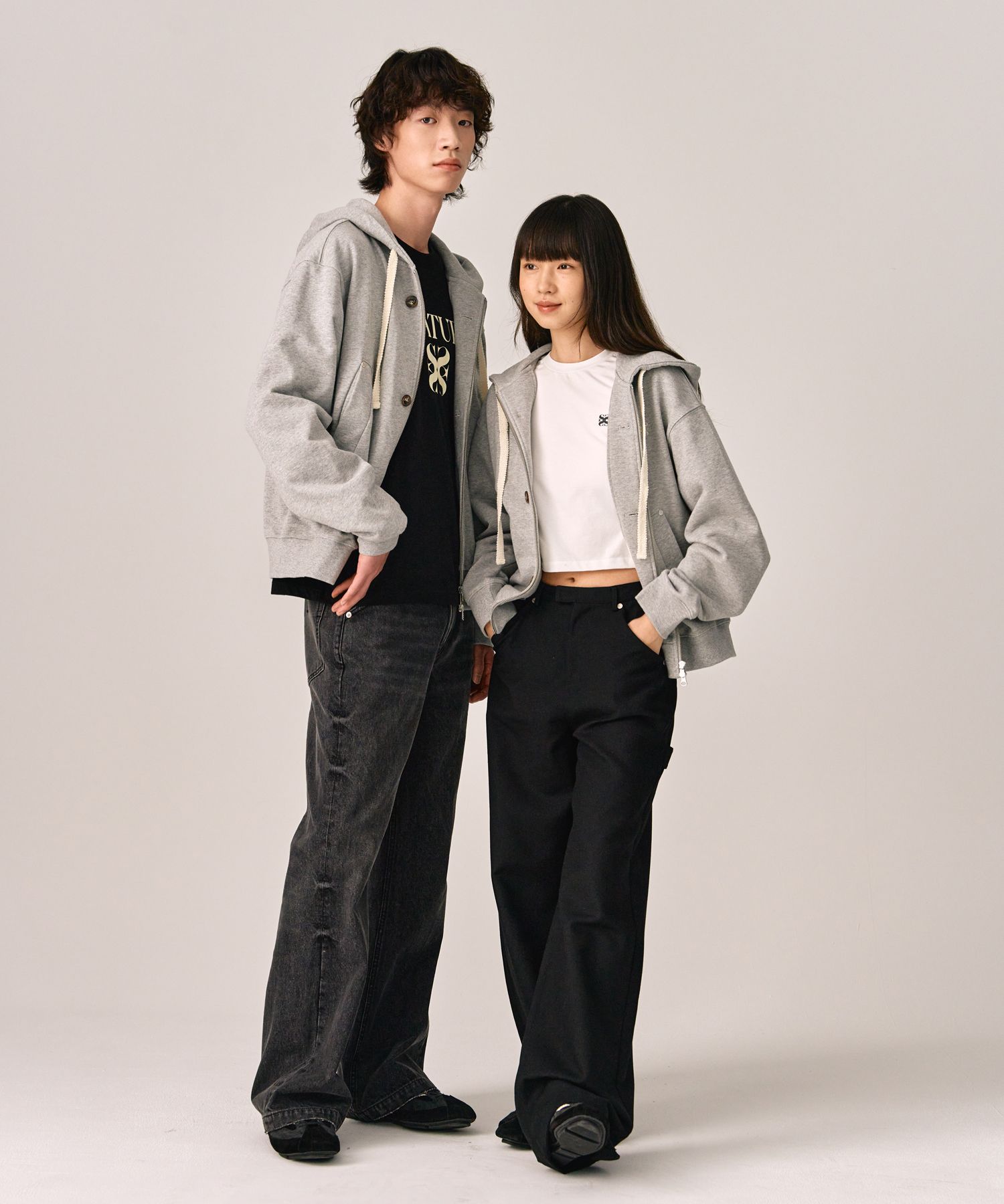 MUSINSA公式 | SATUR Theo Cotton All Day Hooded Zip-up