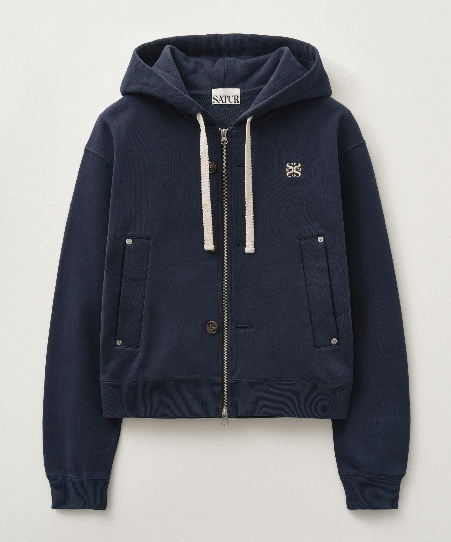 【きれいめファッション51選】上品さと清潔感をキープし MUSINSA公式 | SATUR Theo Cotton All Day Hooded Zip-up トップス