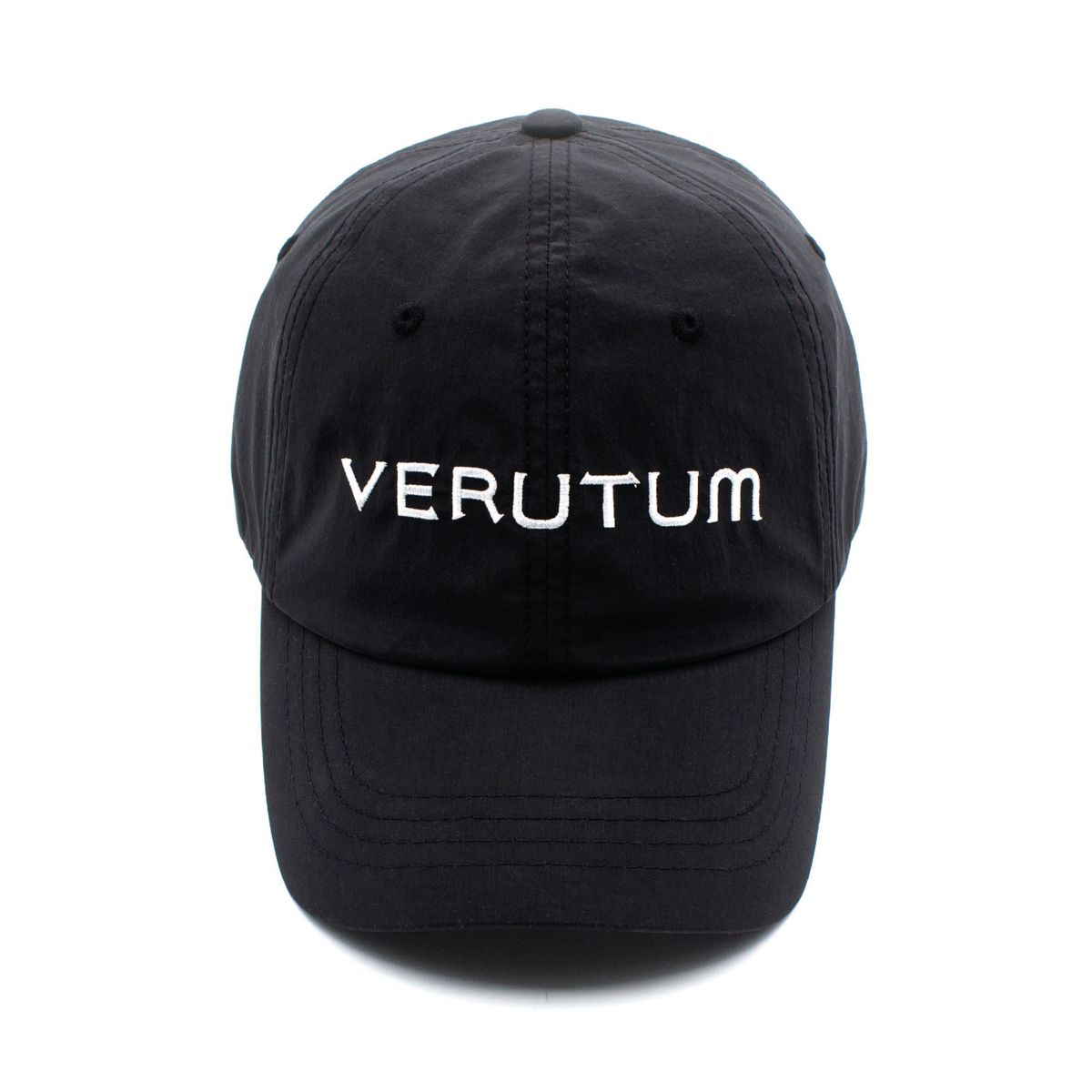베루툼(VERUTUM) 프론트 로고 스포츠 블랙 볼캡