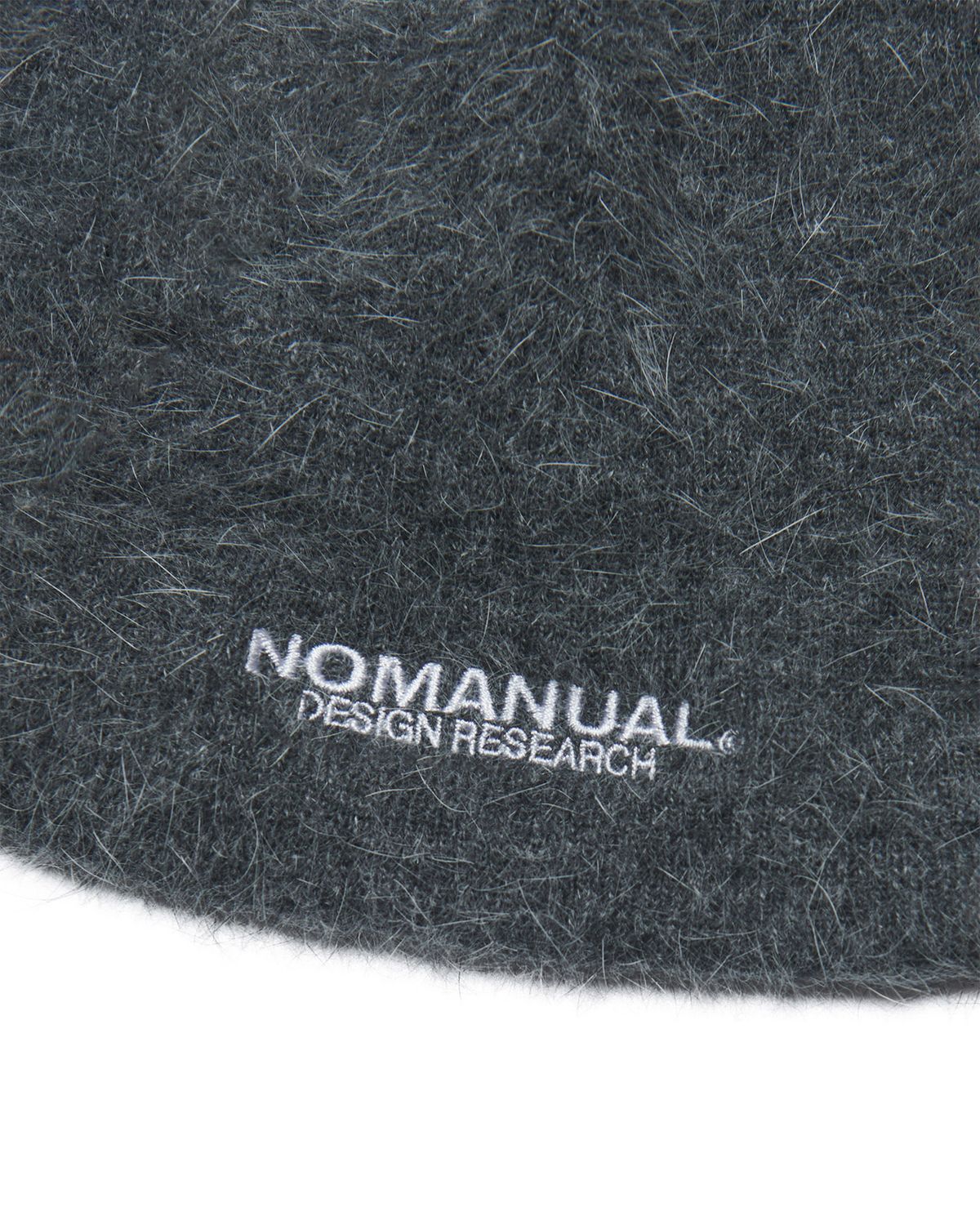 노매뉴얼(NOMANUAL) NM HAIRY BEANIE - CHARCOAL