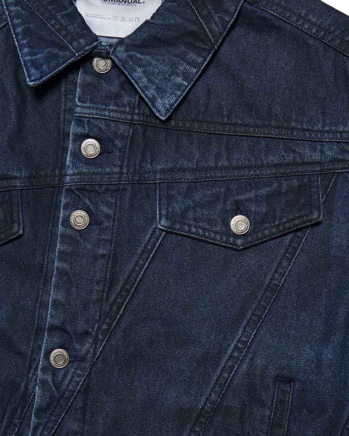노매뉴얼(NOMANUAL) D.C DENIM TRUCKER JACKET - BLUE