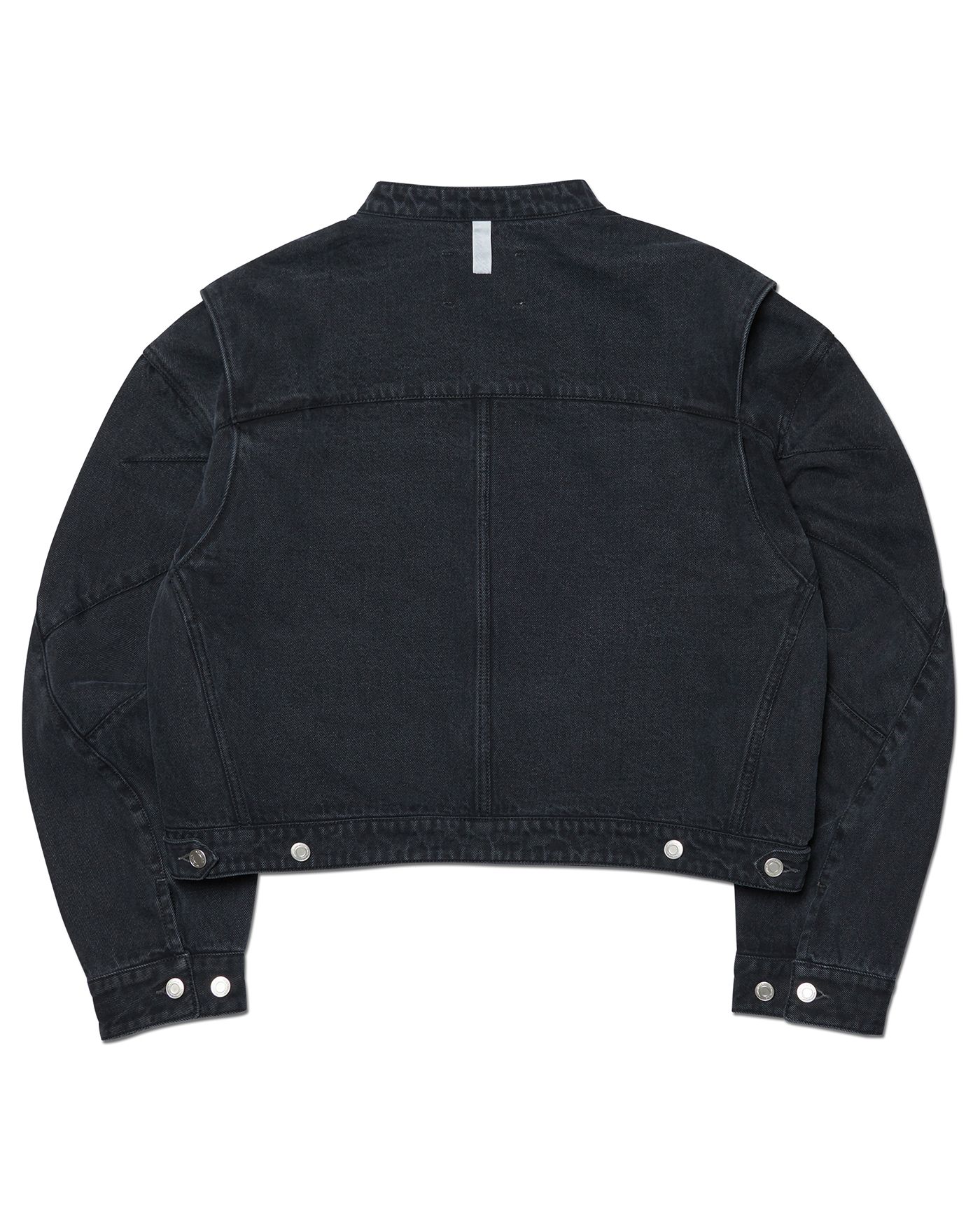 노매뉴얼(NOMANUAL) T.I.D RIDER JACKET - WASHED BLACK - 사이즈