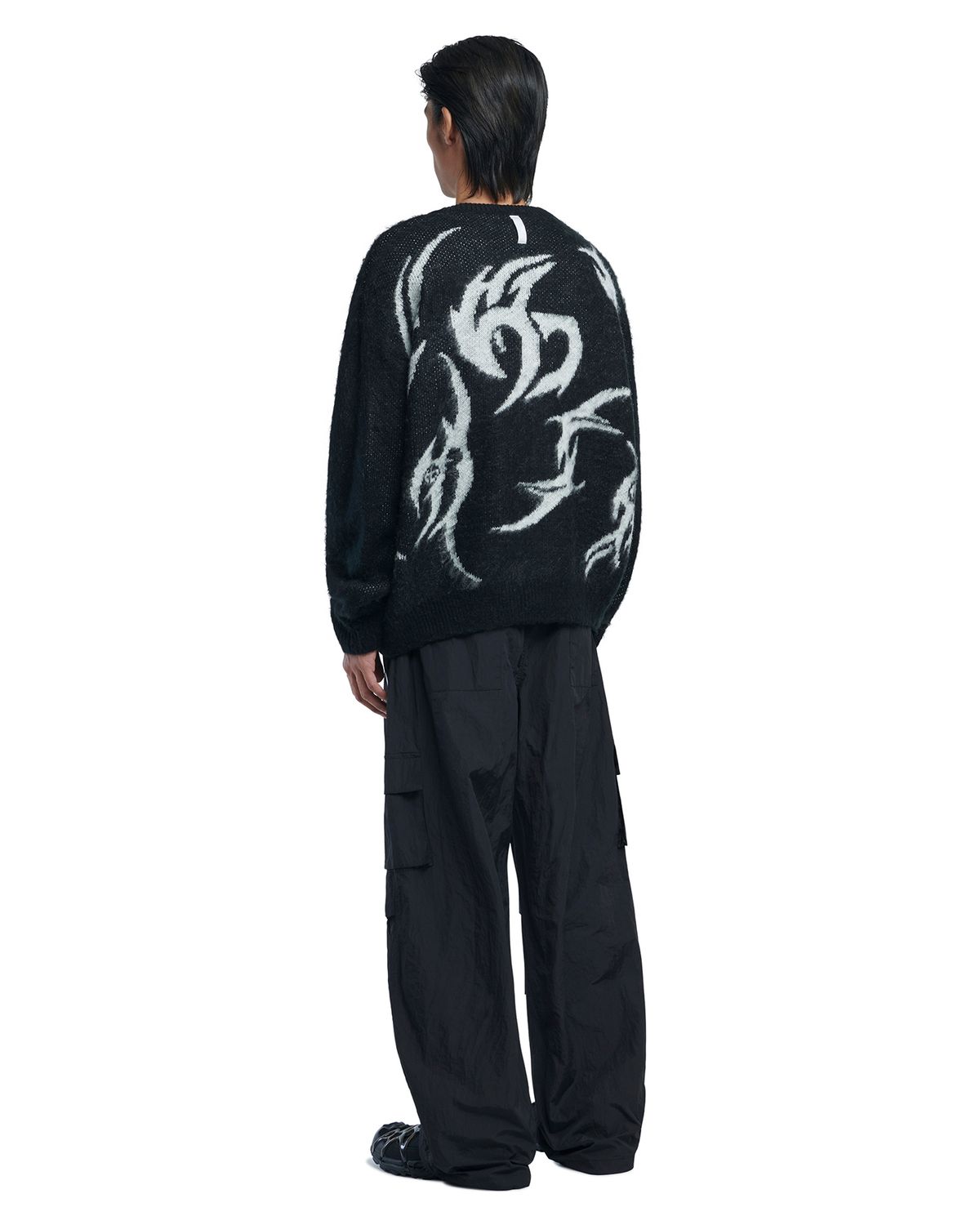 노매뉴얼(NOMANUAL) N.S.C PARACHUTE PANTS - BLACK