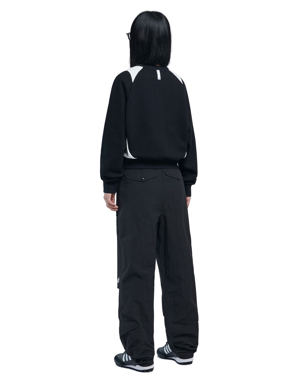 노매뉴얼(NOMANUAL) N.S.C PARACHUTE PANTS - BLACK