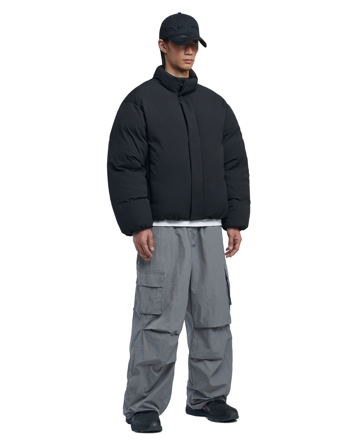 노매뉴얼(NOMANUAL) N.S.C PARACHUTE PANTS - GRAY