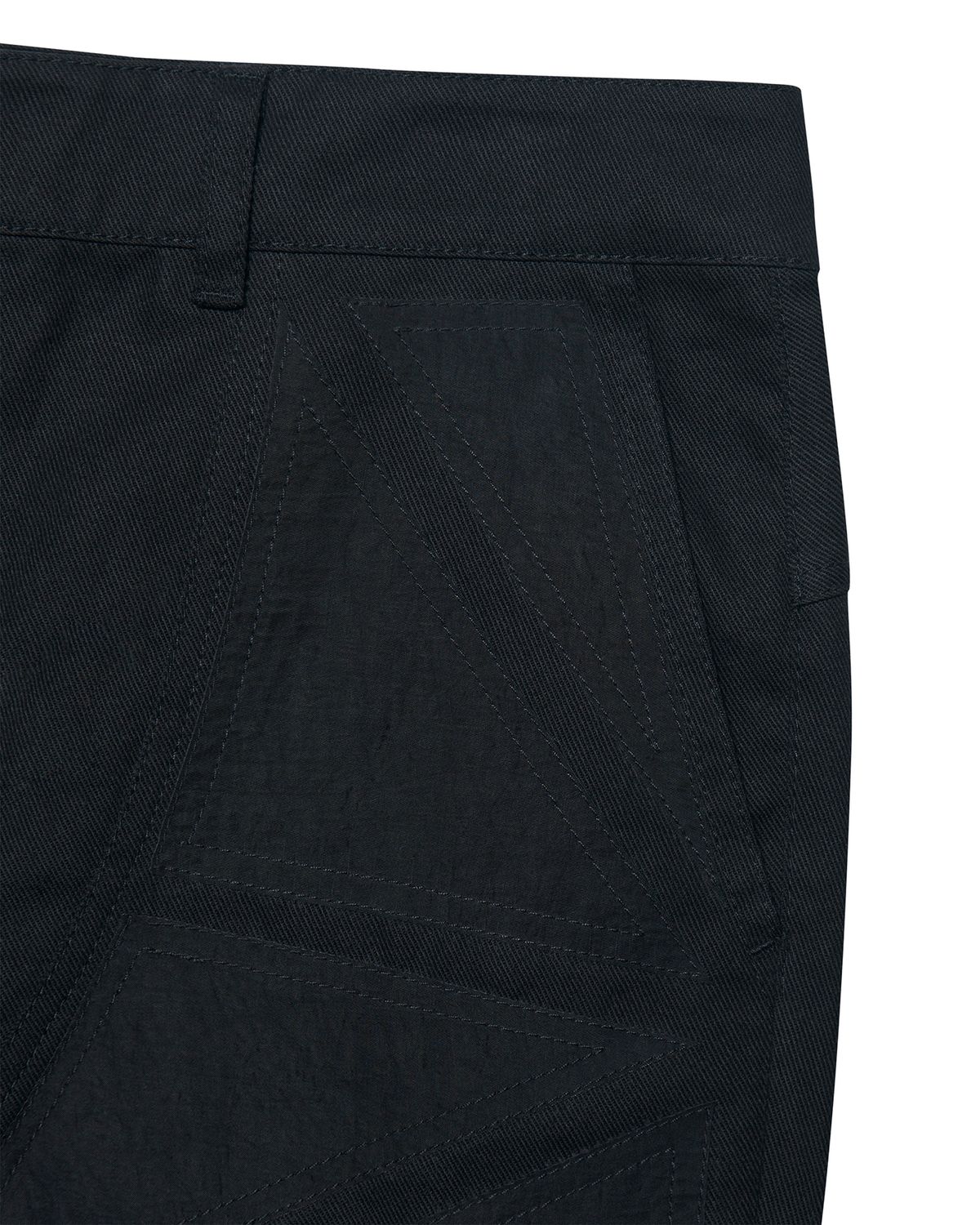 노매뉴얼(NOMANUAL) O.F PATCHED PANTS - BLACK