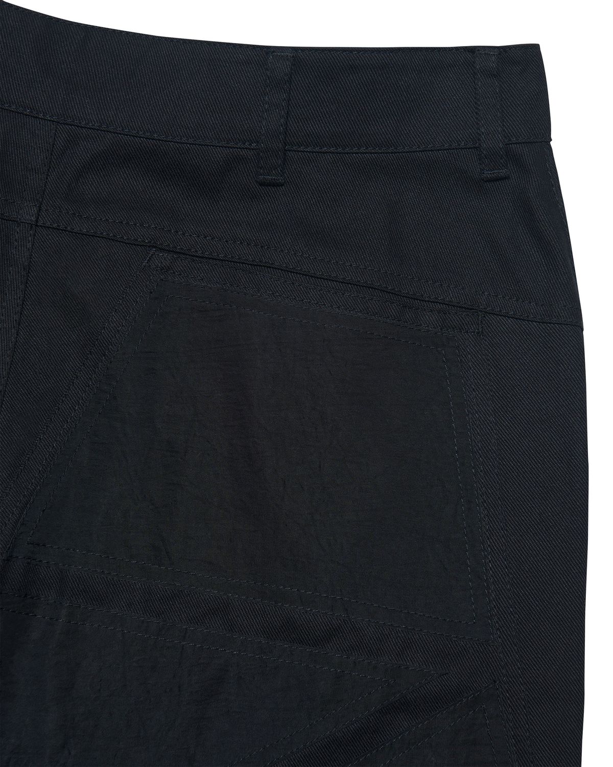 노매뉴얼(NOMANUAL) O.F PATCHED PANTS - BLACK
