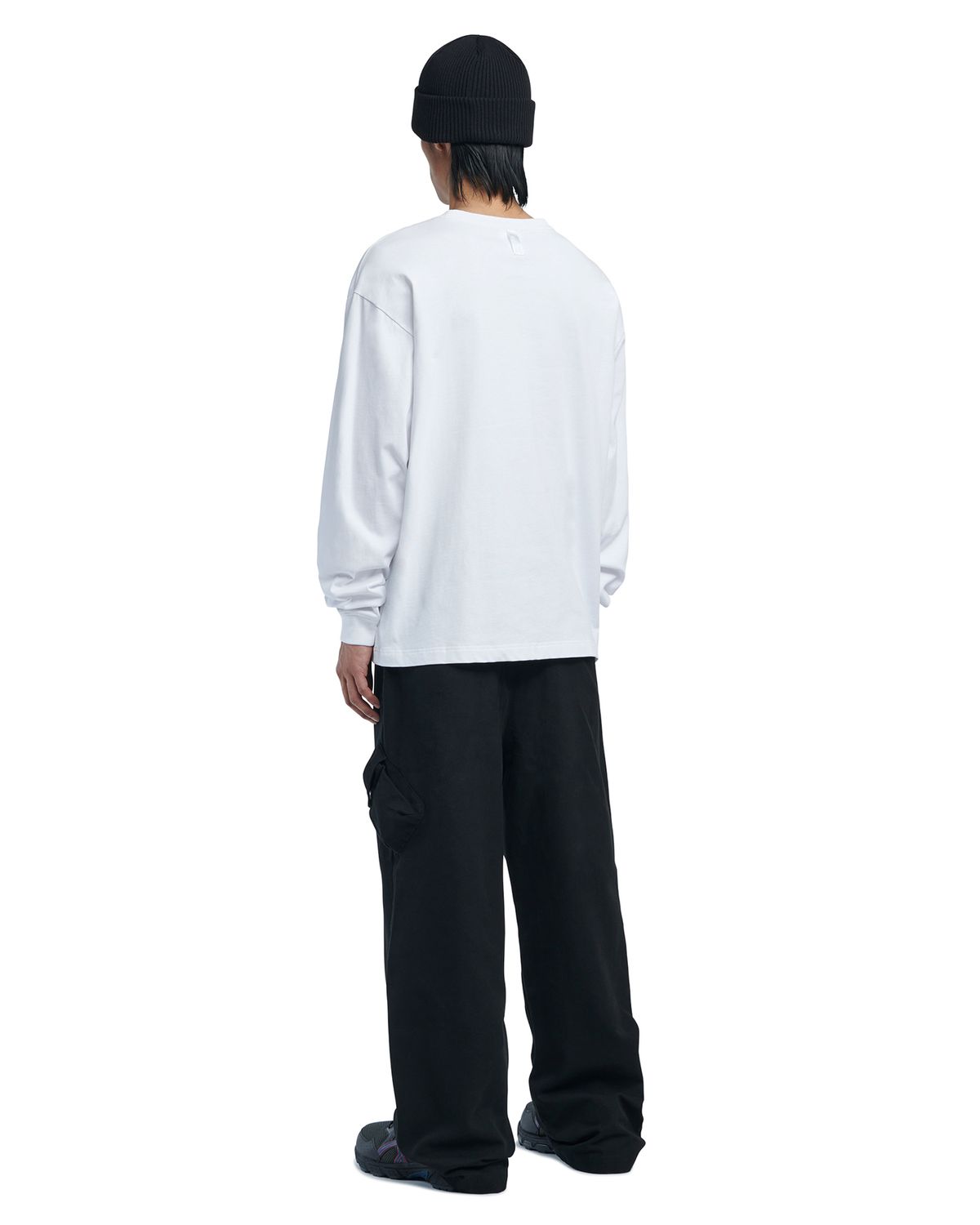 노매뉴얼(NOMANUAL) BASIC LONG SLEEVE TEE - WHITE