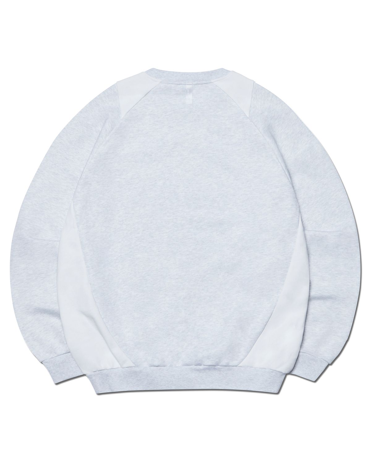 노매뉴얼(NOMANUAL) EMBLEM SWEATSHIRT - WHITE MELANGE