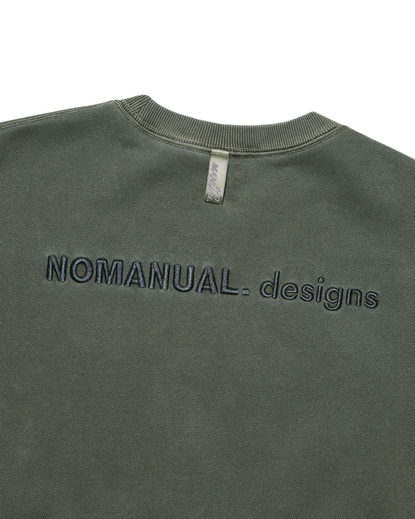 新品 NOMANUAL OVERDYED EMBLEM SWEATSHIRT MUSINSA | NOMANUAL OVERDYED EMBLEM SWEATSHIRT - DEEP KHAKI