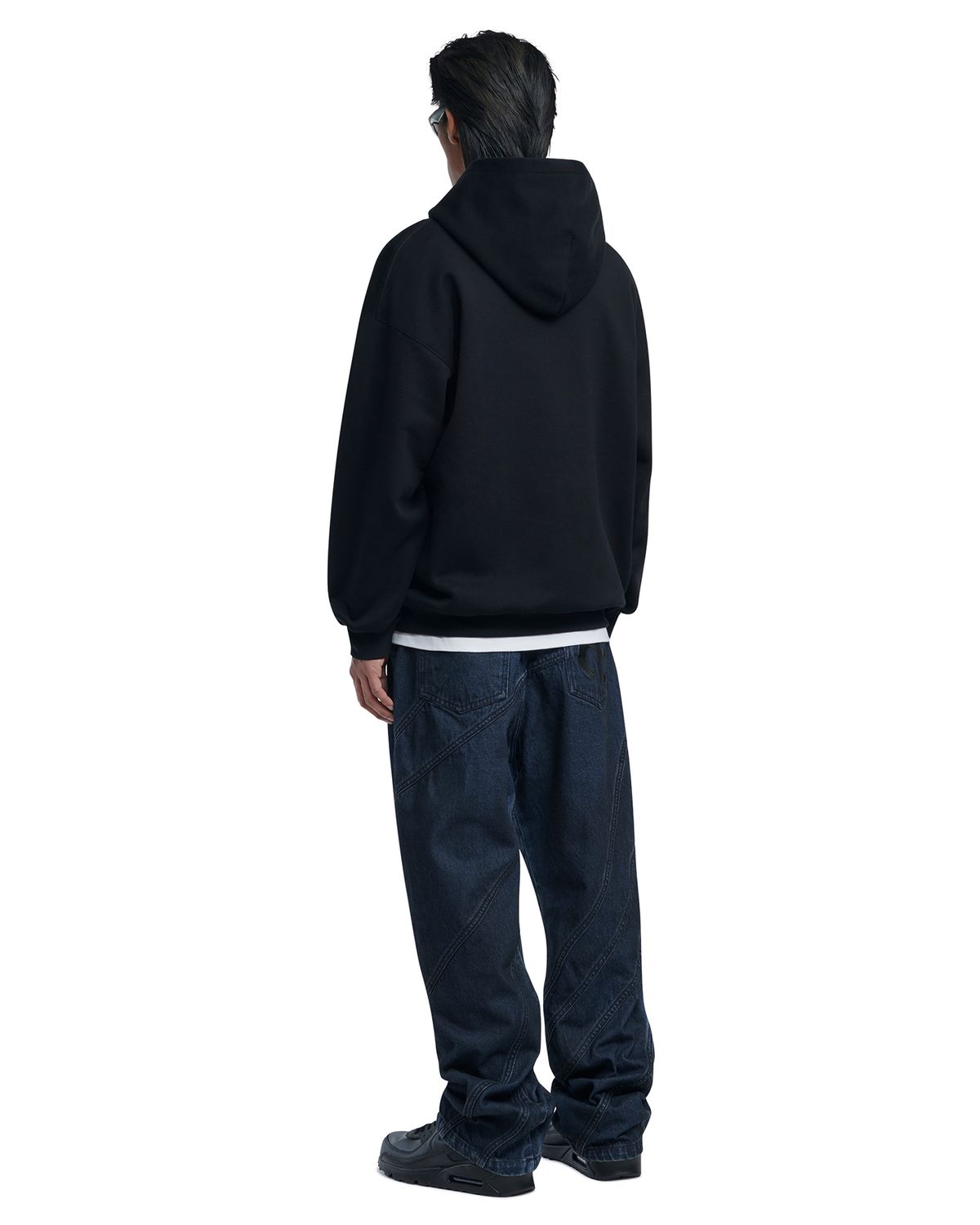 노매뉴얼(NOMANUAL) NM AUTO HOODIE - BLACK