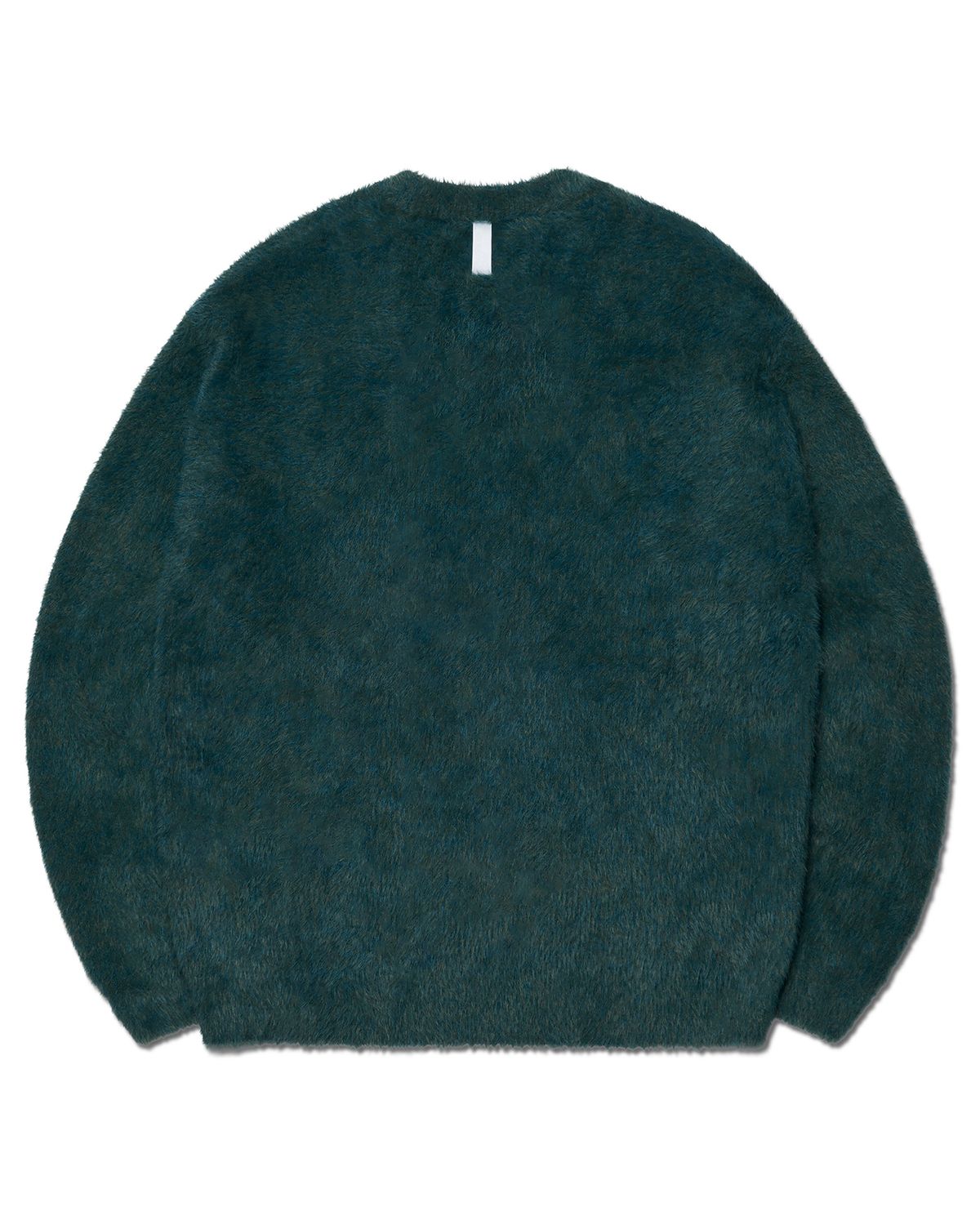 노매뉴얼(NOMANUAL) CROPPED HAIRY KNIT - FOREST