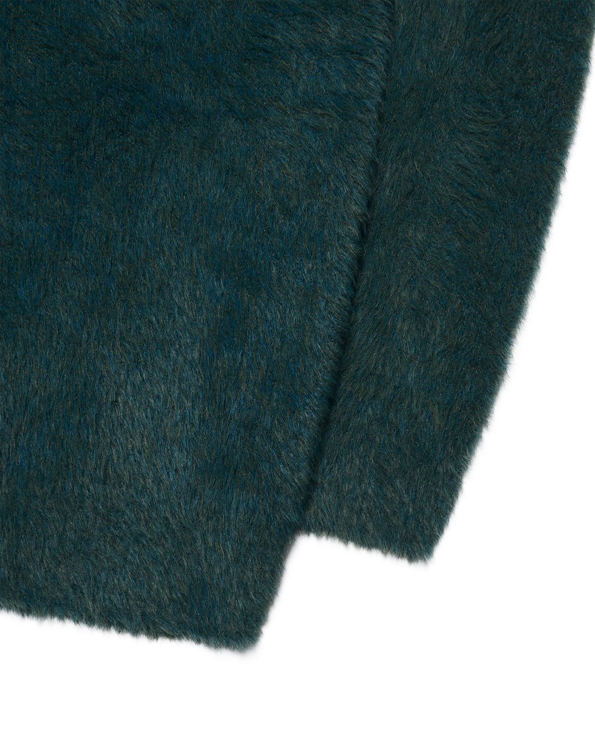 노매뉴얼(NOMANUAL) CROPPED HAIRY KNIT - FOREST