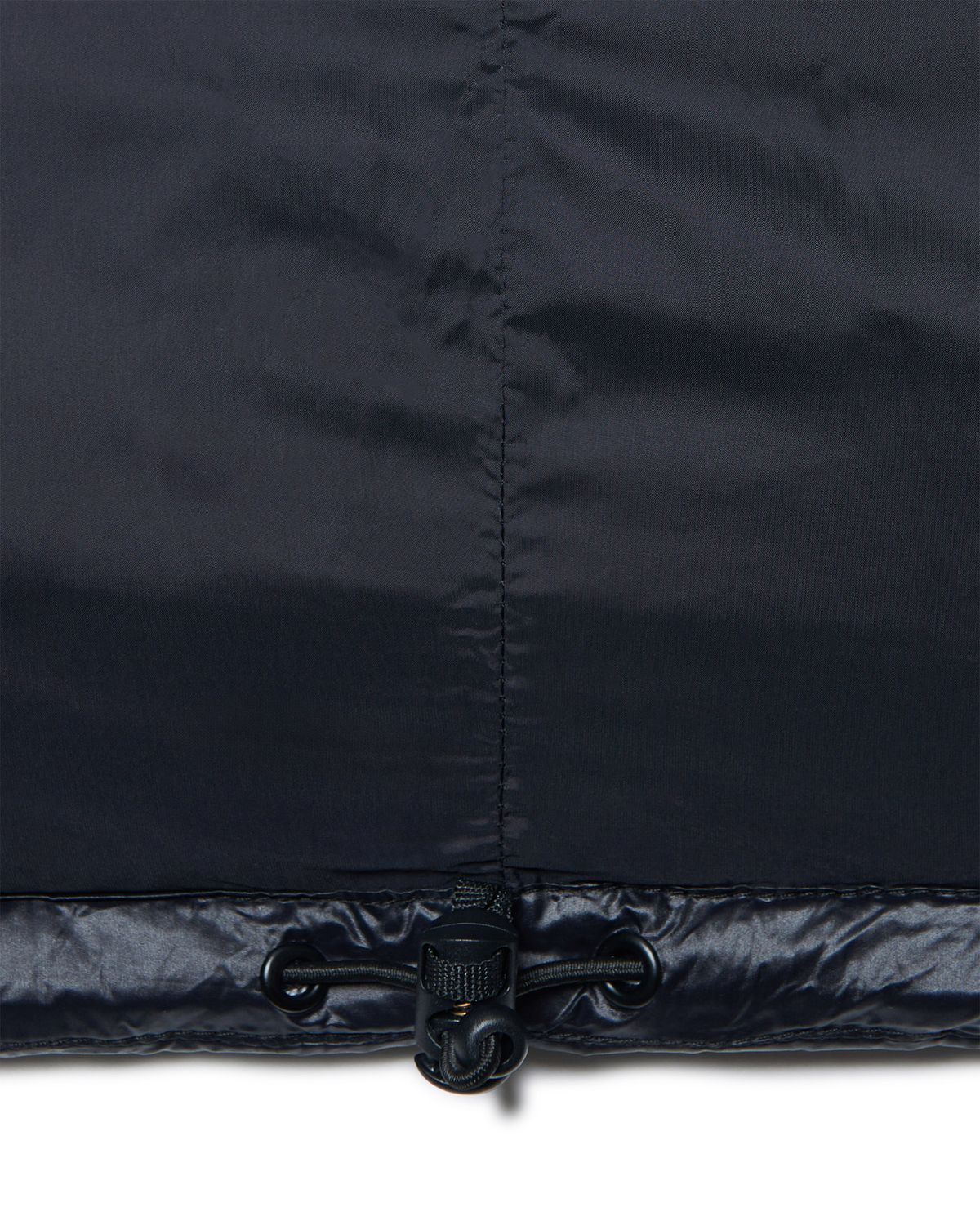 노매뉴얼(NOMANUAL) TRACK DUCK DOWN VEST - GLOSSY BLACK