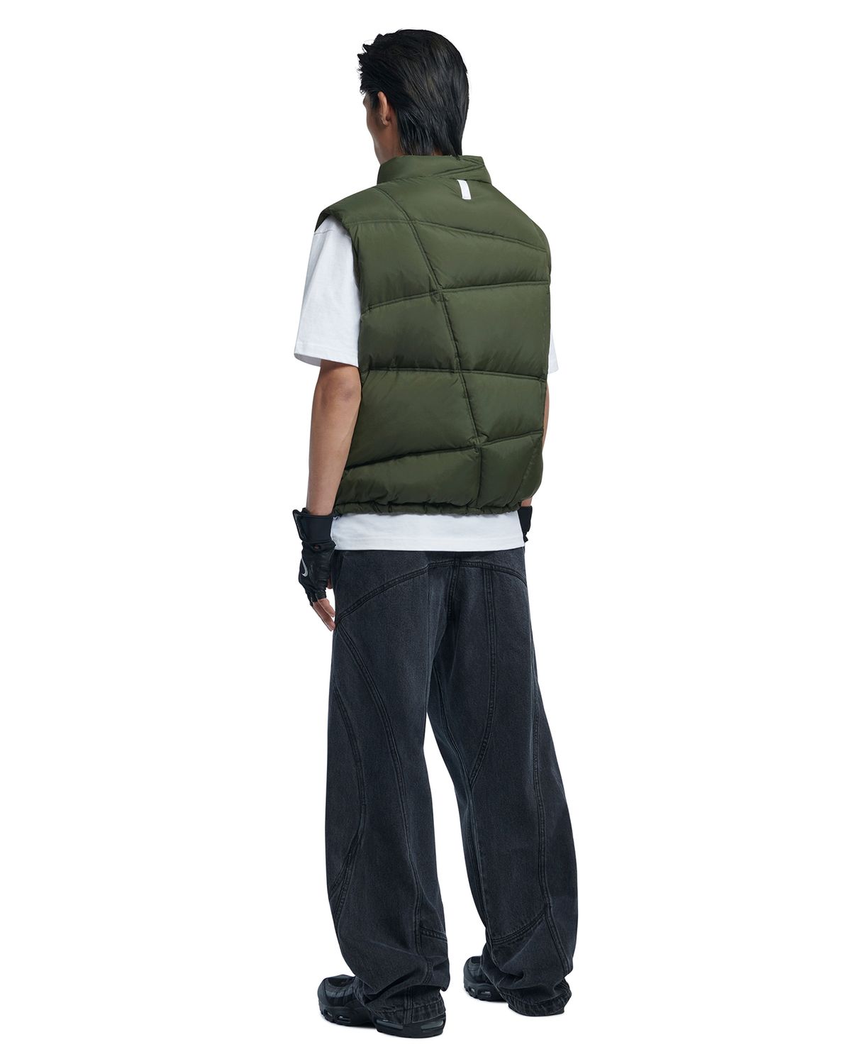 노매뉴얼(NOMANUAL) TRACK DUCK DOWN VEST - KHAKI