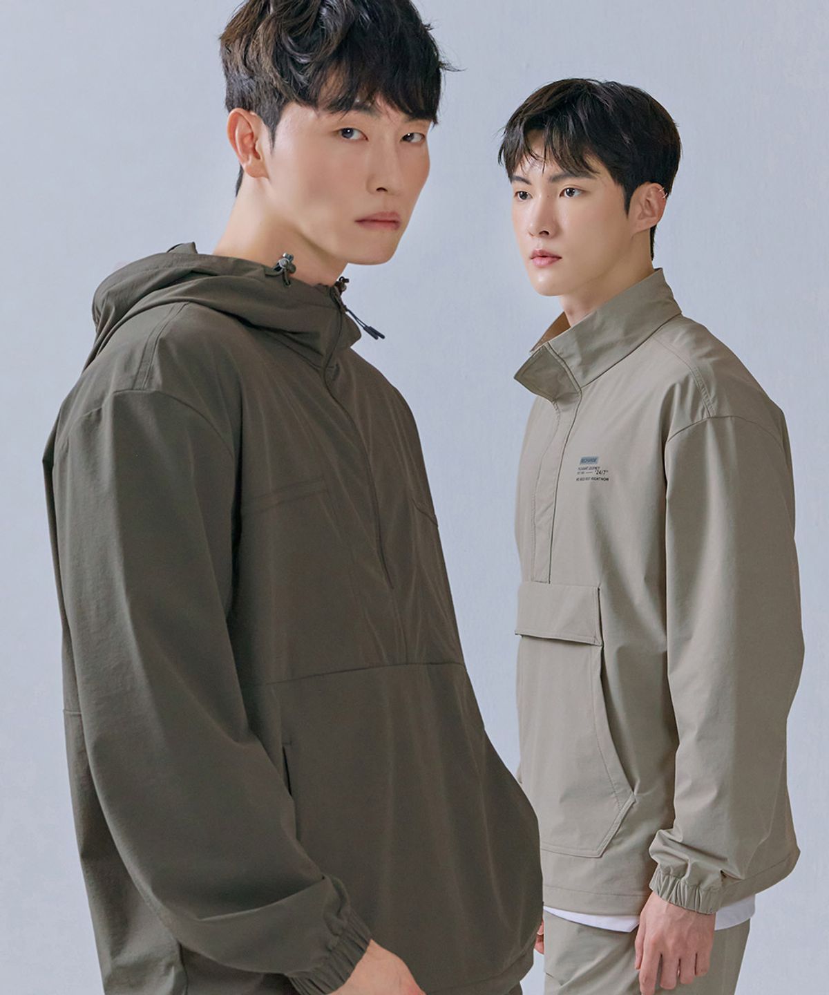 체이스컬트(CHASECULT) 남성 스트레치 후드 아노락 티셔츠-CERK5118B0V