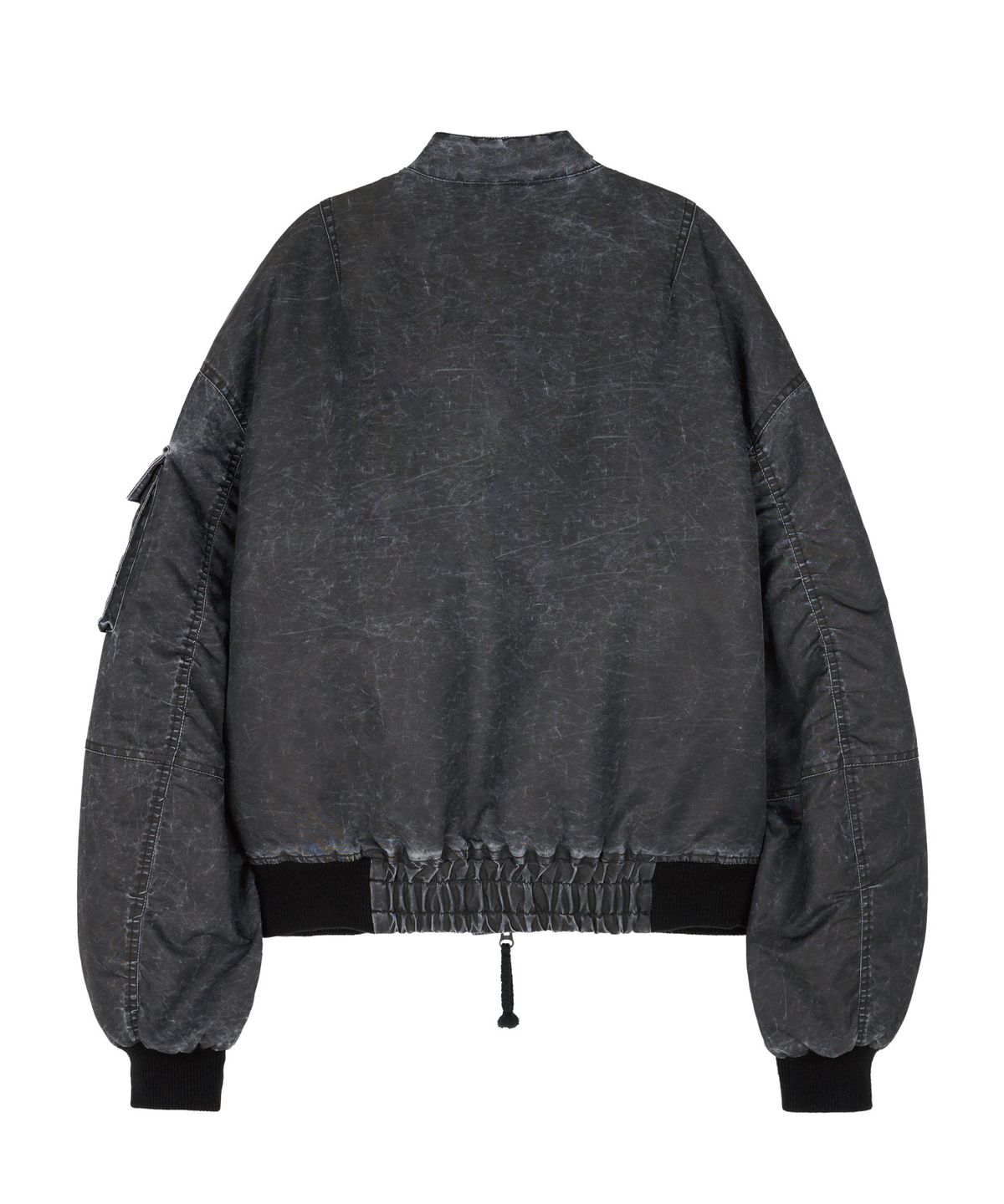 이티씨이(ETCE) WASHED CROP BOMBER (BLACK)