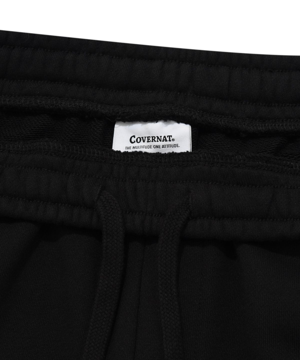 커버낫(COVERNAT) 어센틱 로고 스웻 조거 팬츠 블랙